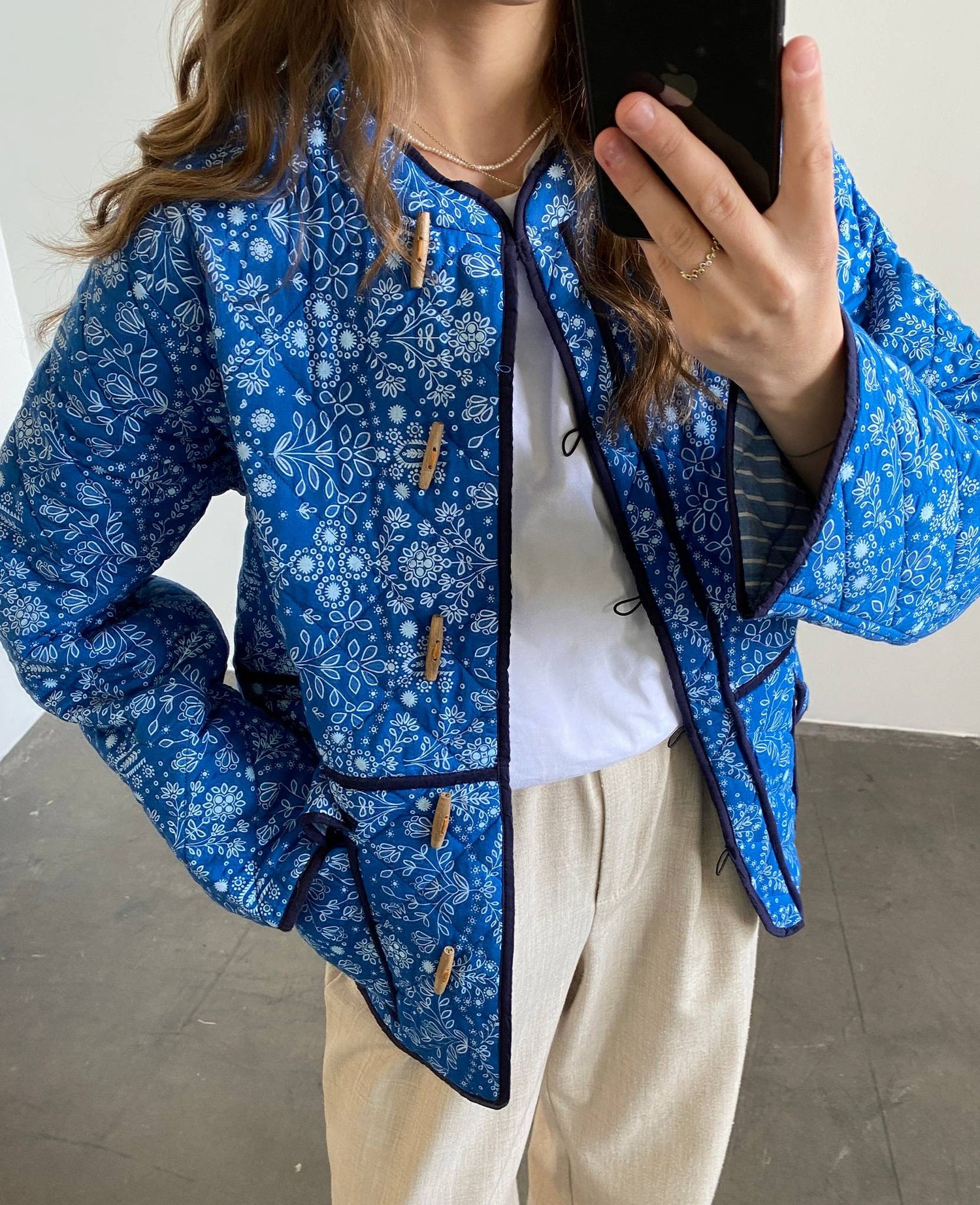Adriane Jacket - Blue Flower