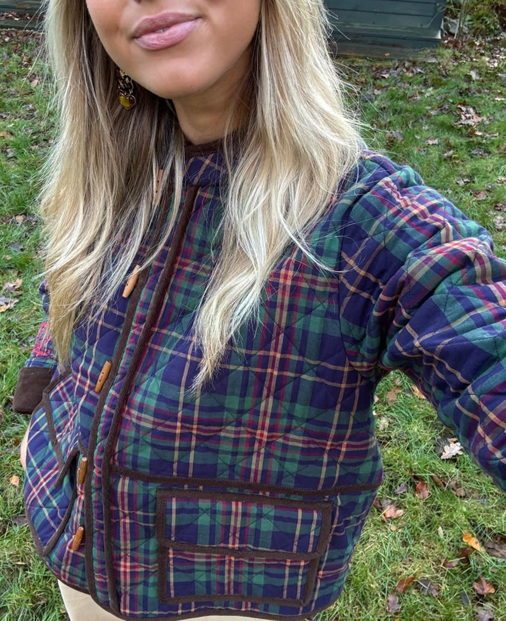 Adriane Jacket - Green Checks