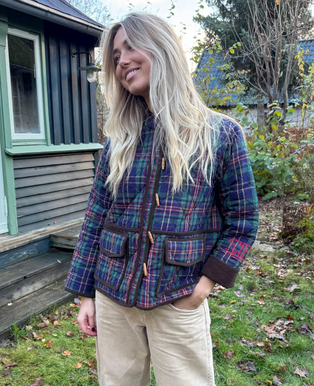 Adriane Jacket - Green Checks