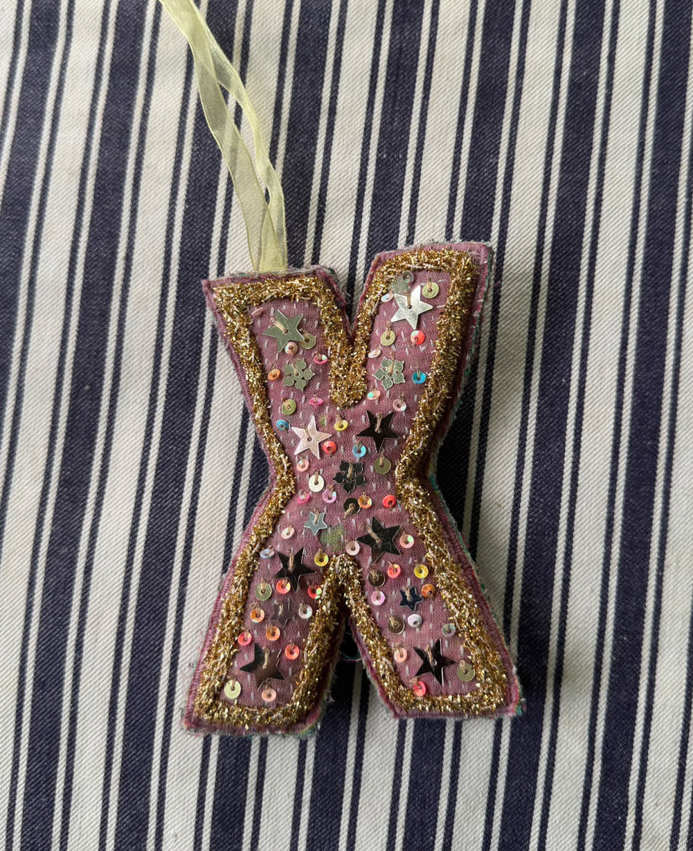 Alphabet Ornament - X