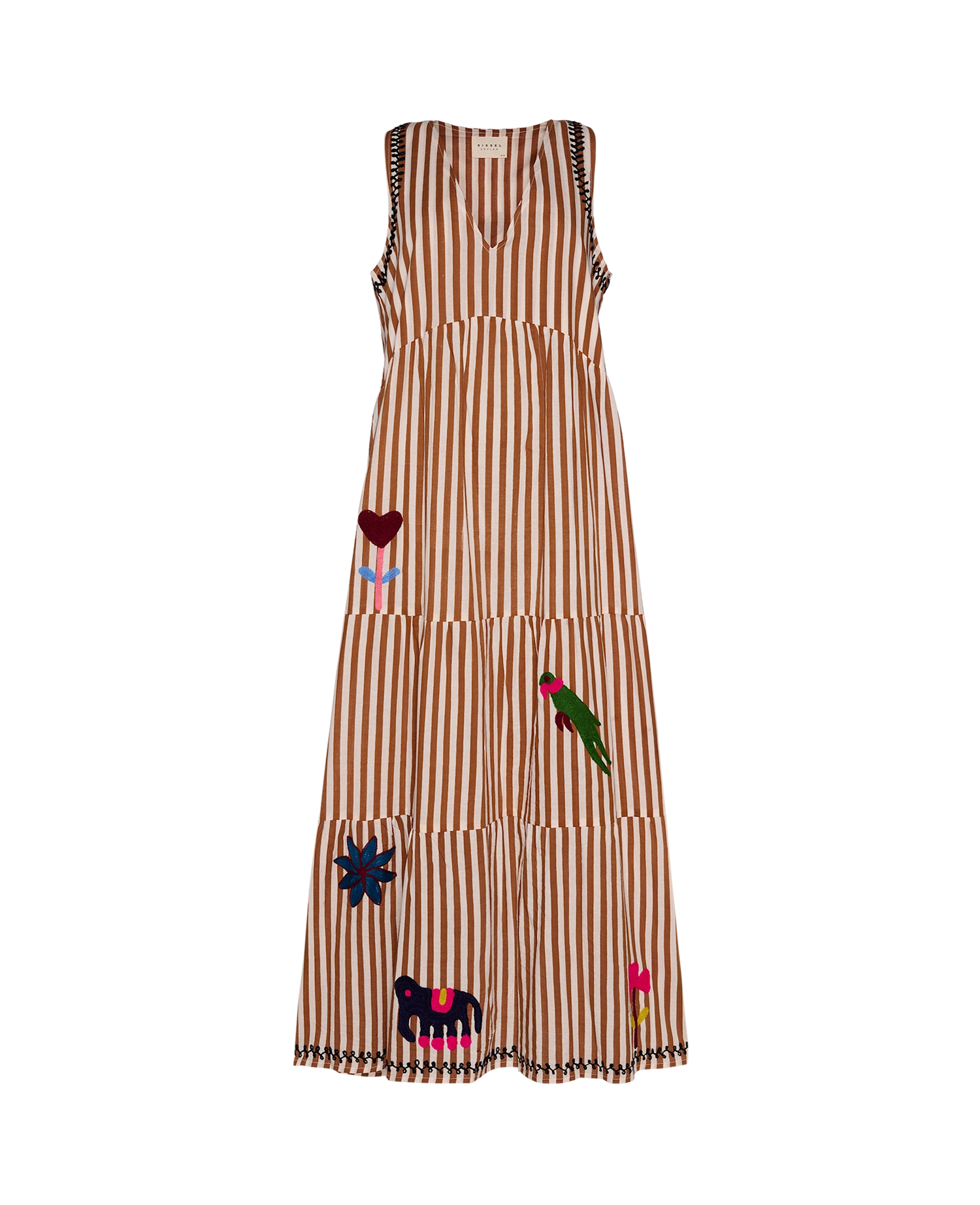 Anneli Dress - Brown Stripes