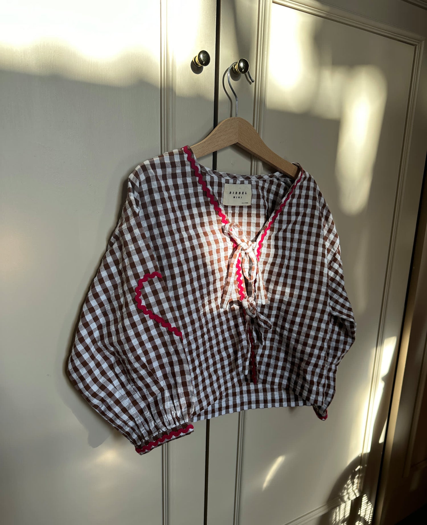 Astrid MINI Top - Brown Checks
