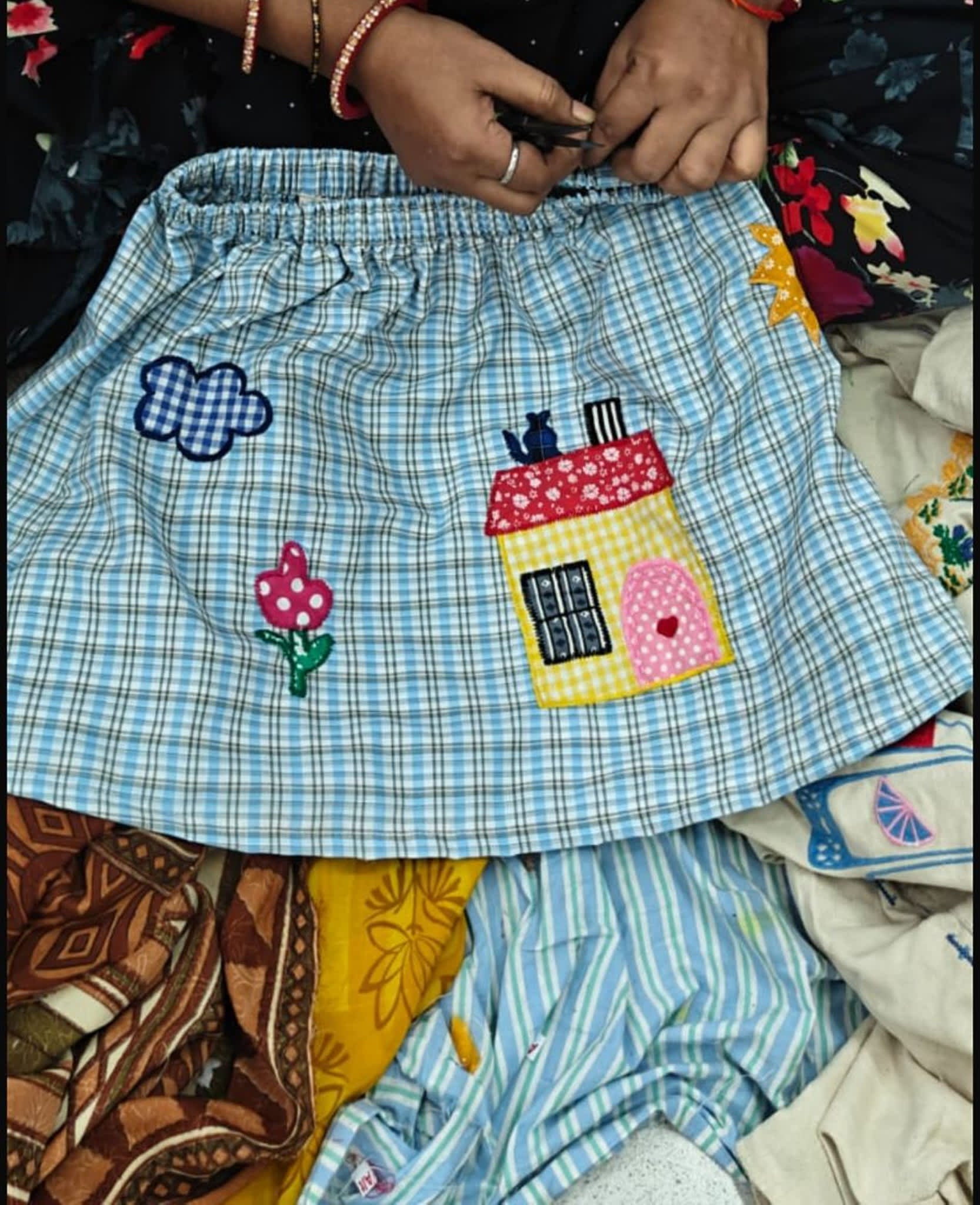 Barbera MINI Skirt - Blue Checks – SISSEL EDELBO