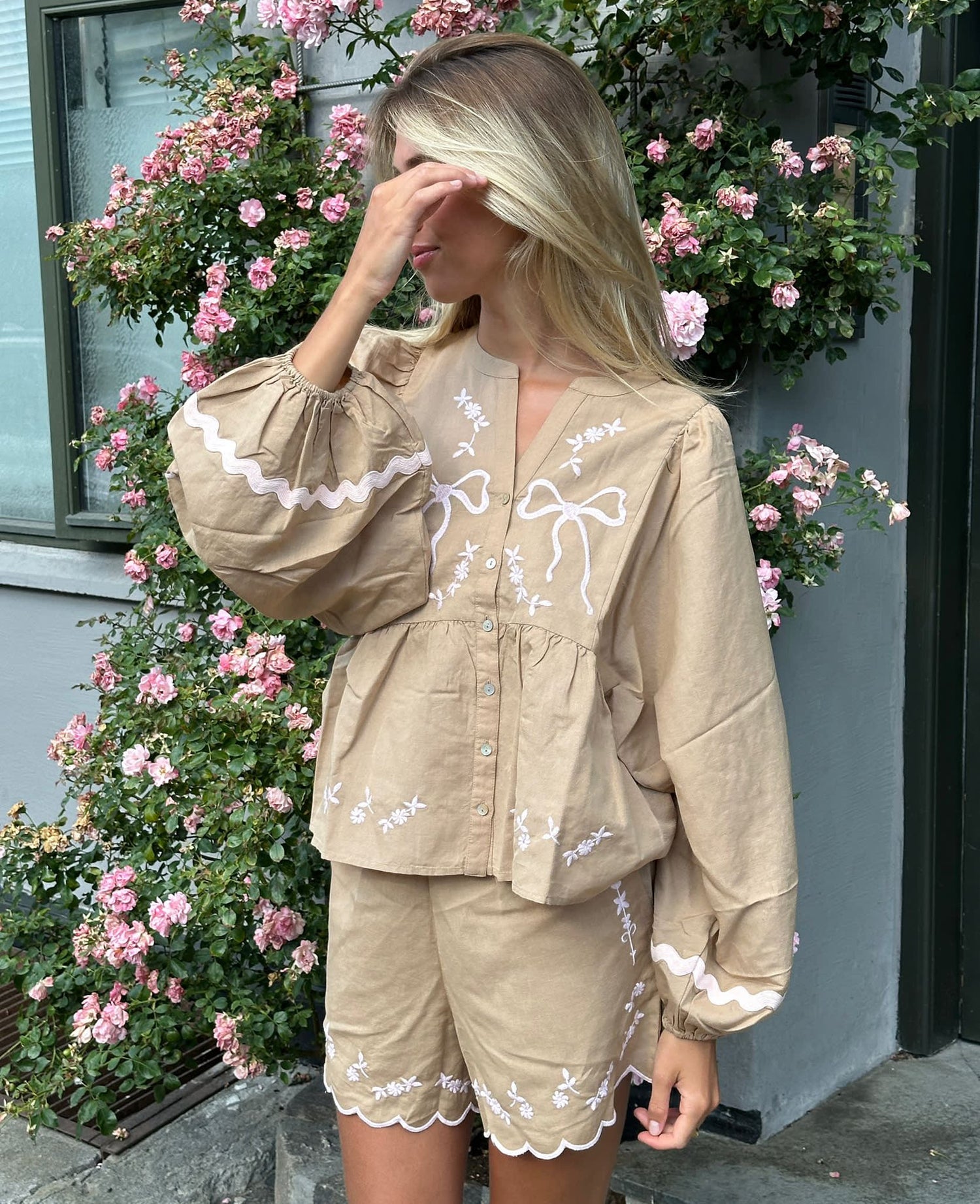 Belma Top - Light Hazel