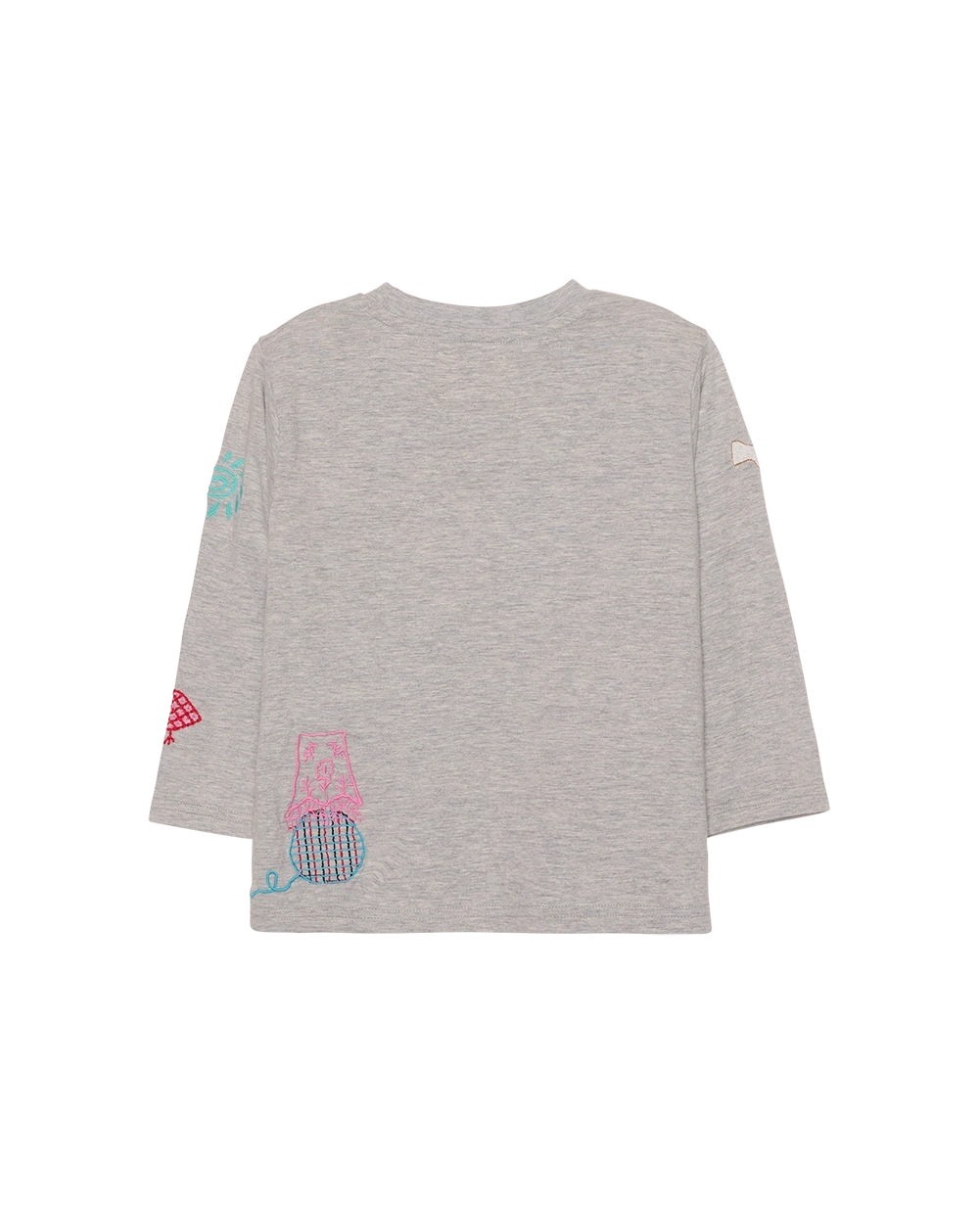 Billie MINI Top - Grey Mélange