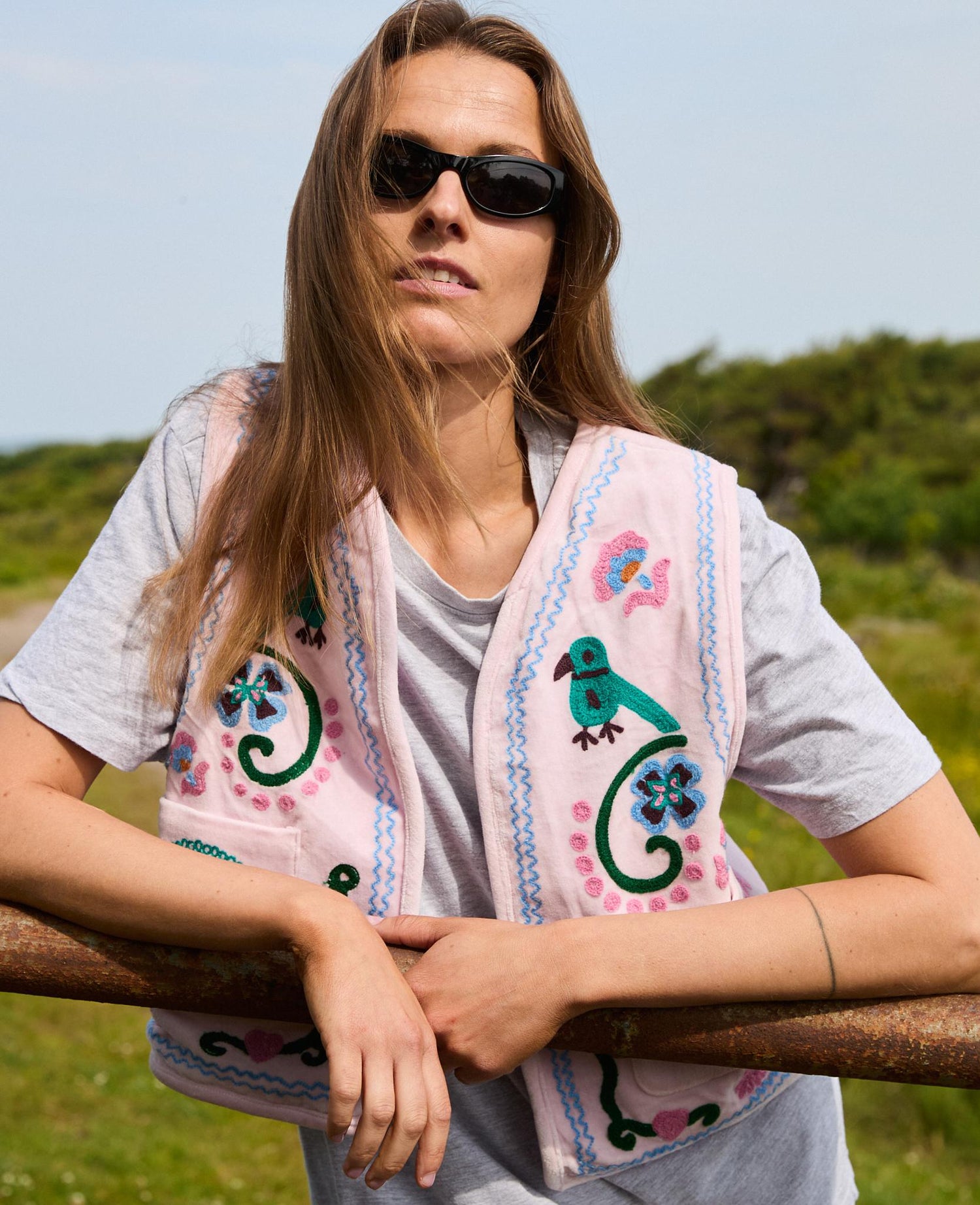Caia Vest - Rose