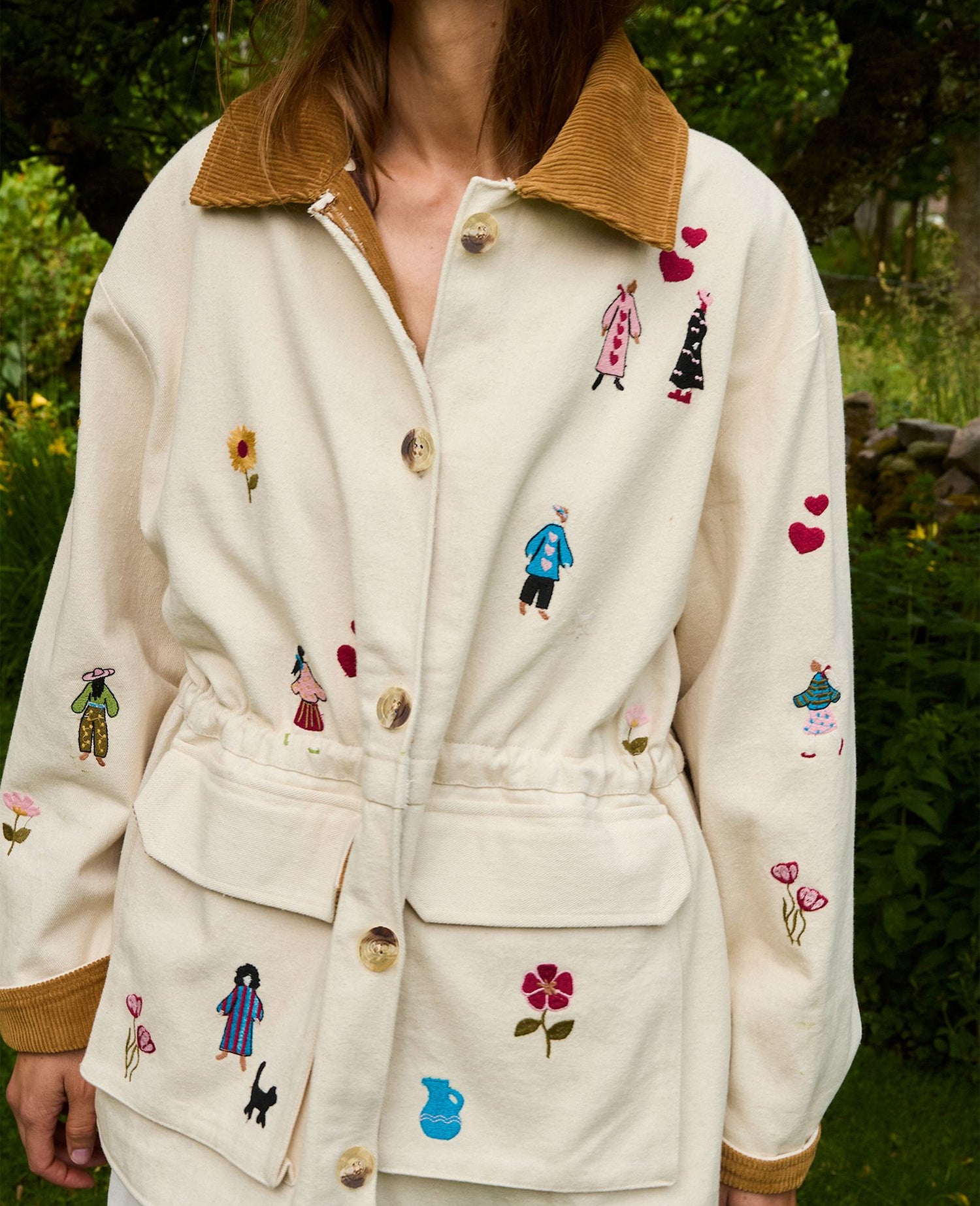 Cara Jacket - White Swan