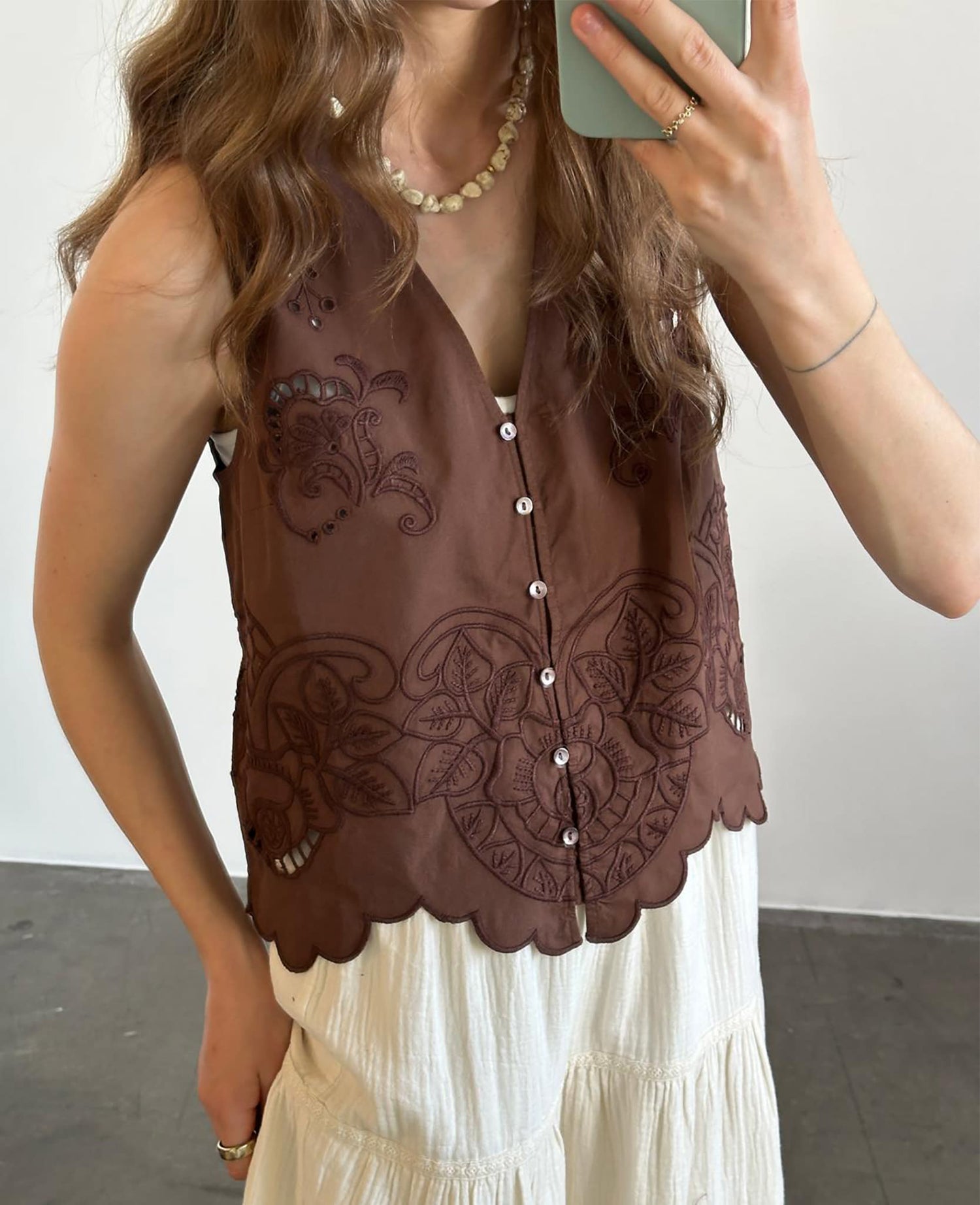 Celestine Top - Soft Brown