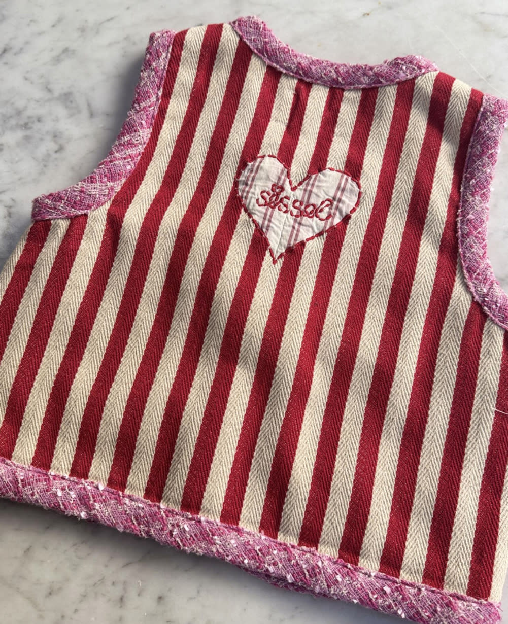 Como MINI Vest - Red Stripes