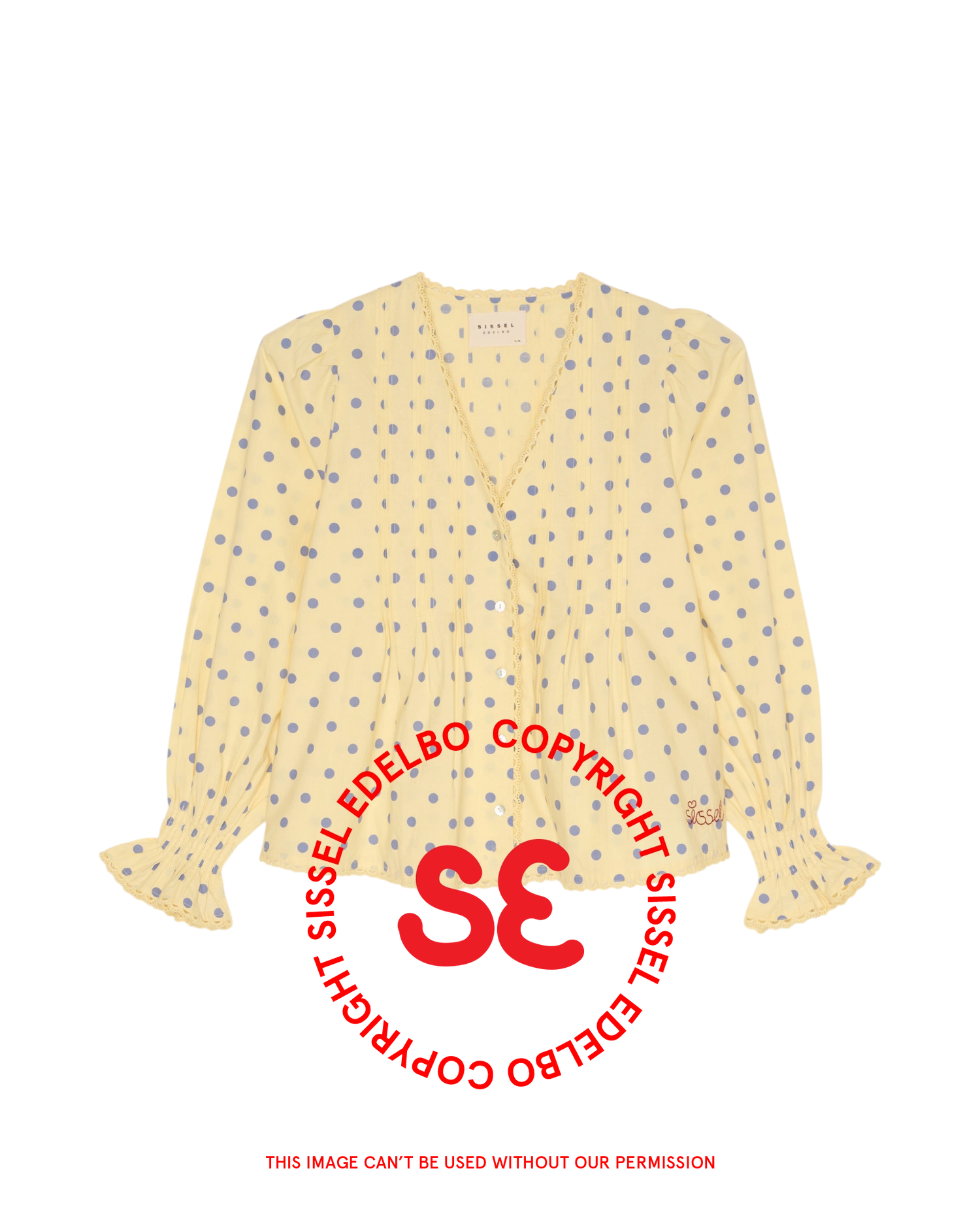 Cosette Top - Blue Dots
