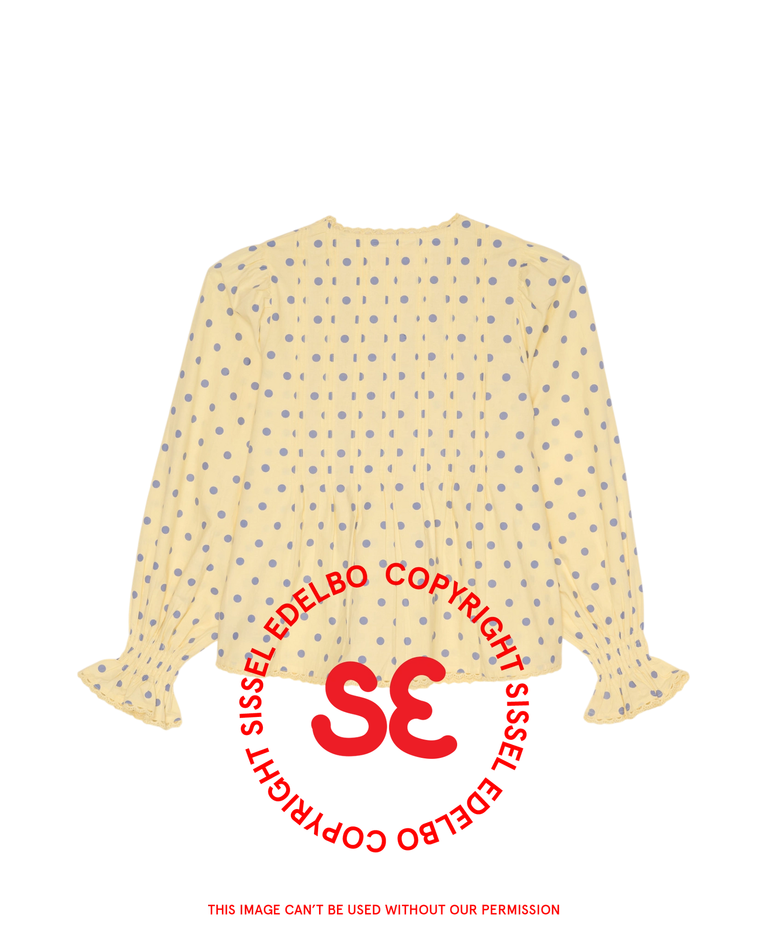 Cosette Top - Blue Dots