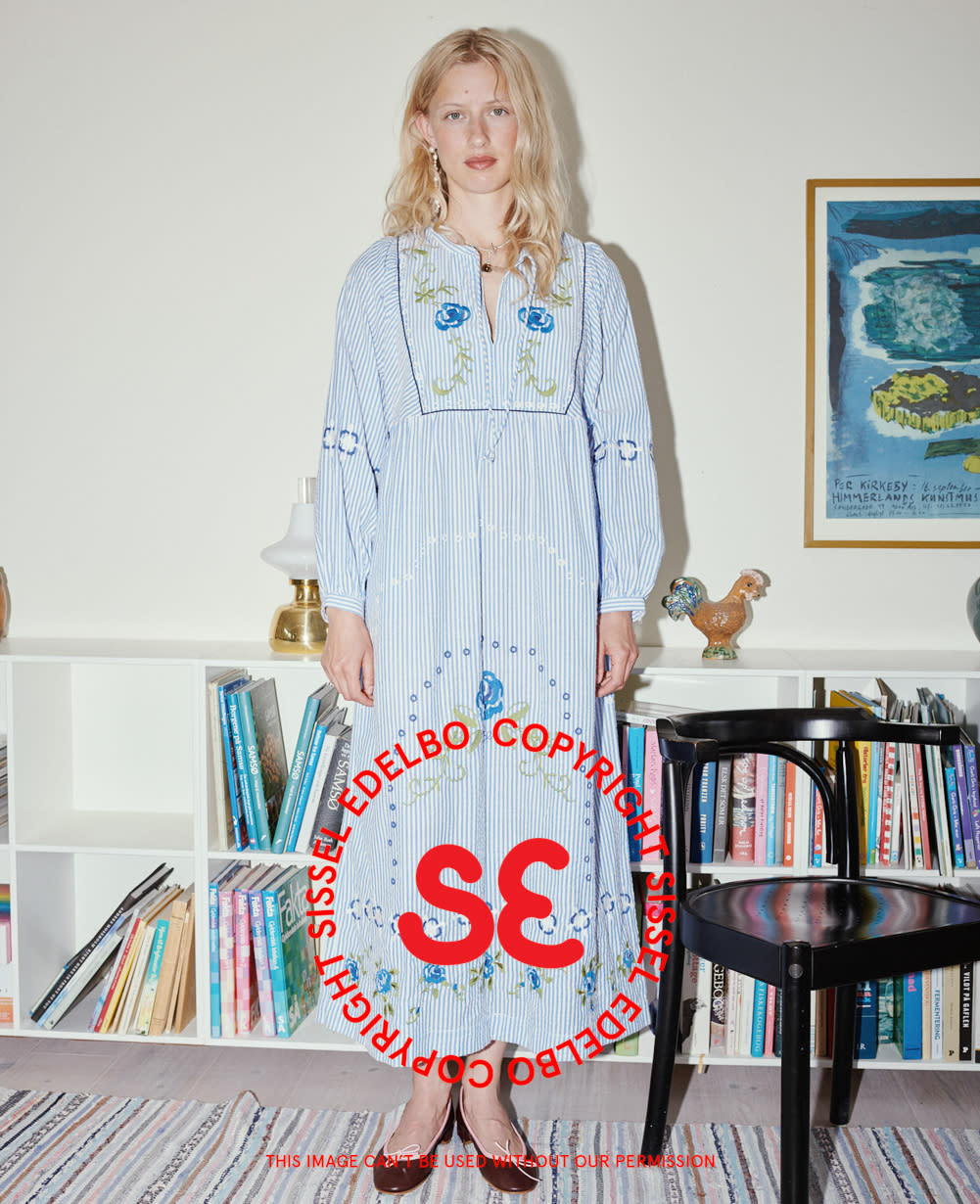 Bessy Dress - Blue Stripes