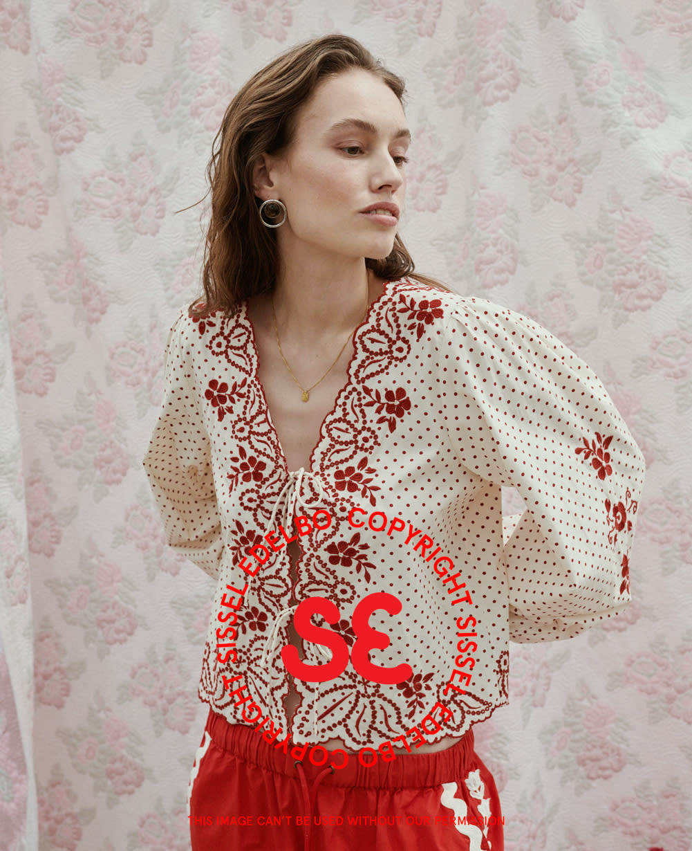 Sadie Top - Red Dots