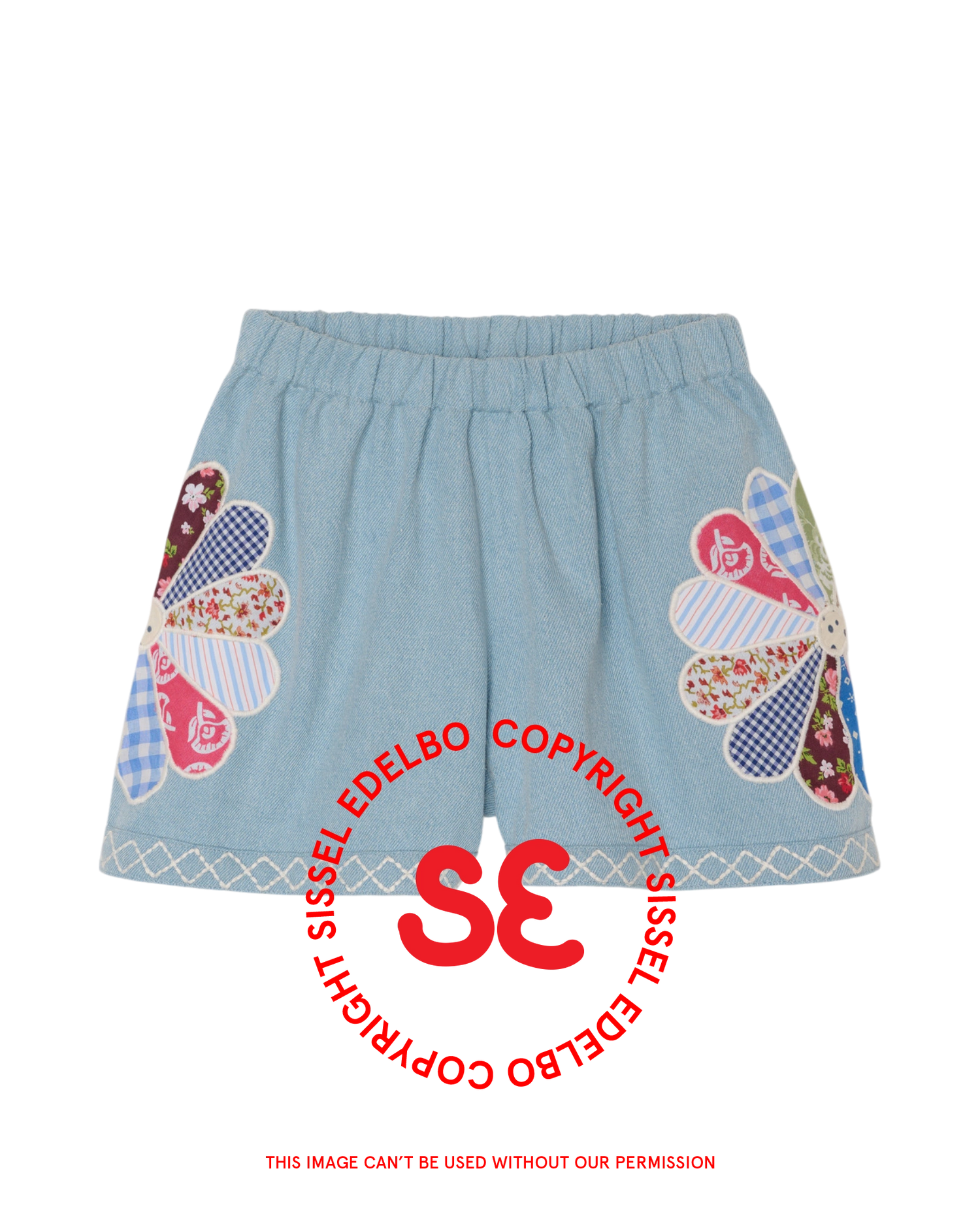 Elisa MINI Shorts - Light Denim