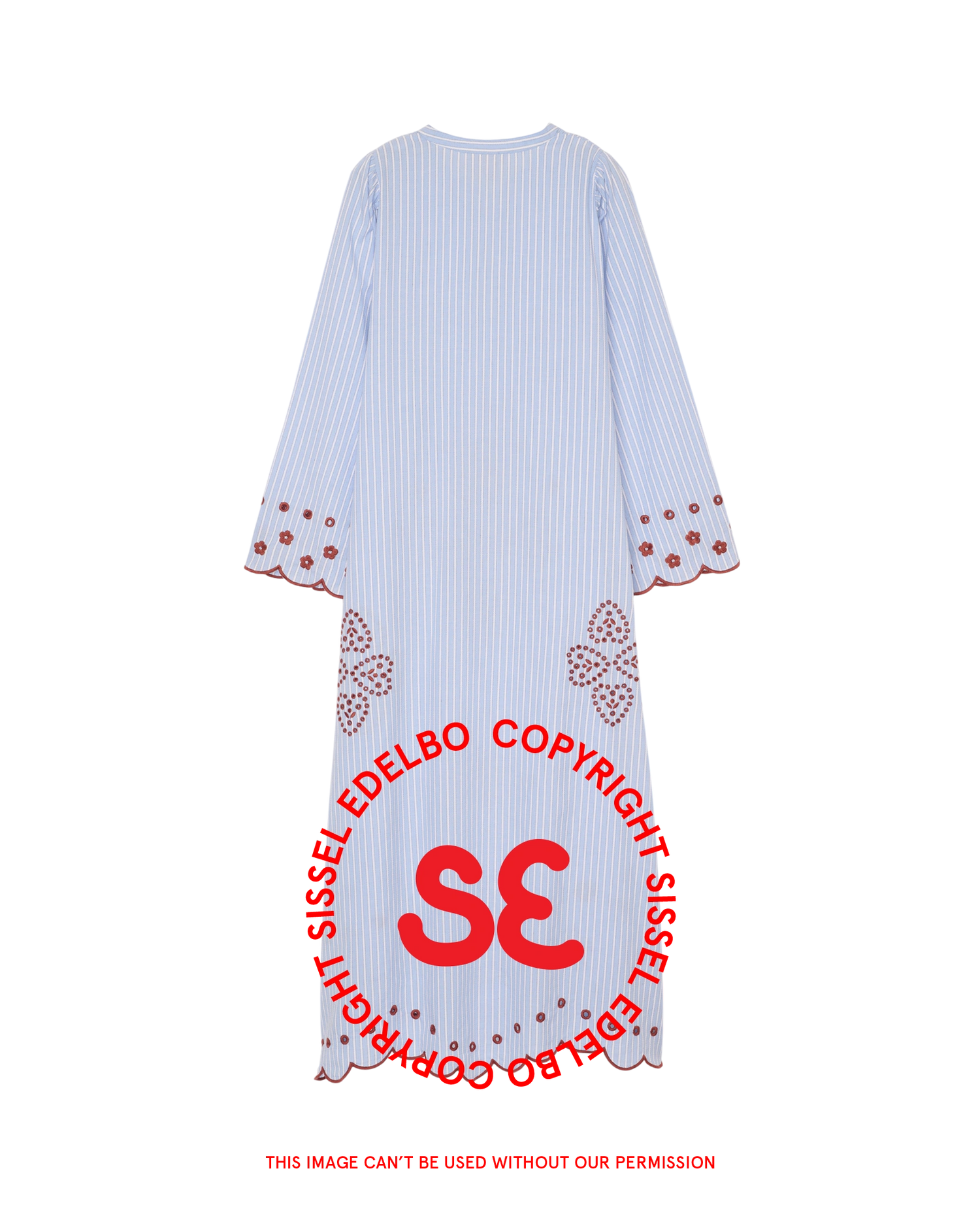 Elvina Dress - Blue Stripes