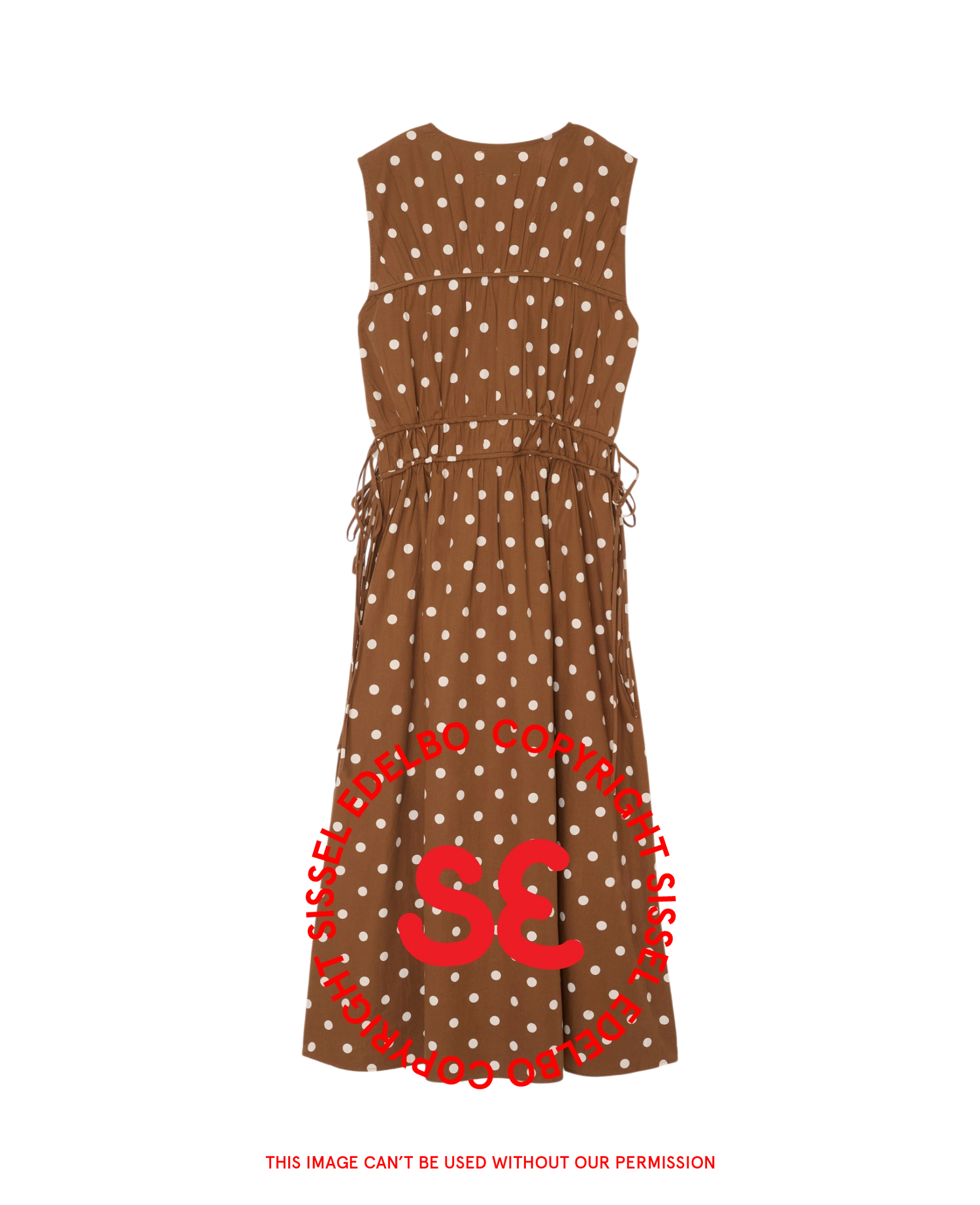 Fallan Dress - Dotty Brown