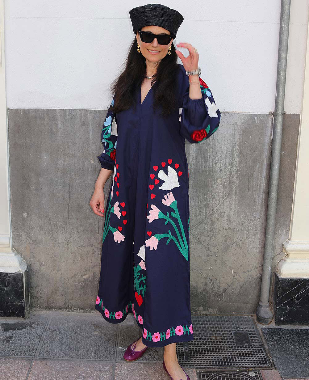 Fran Dress - Navy