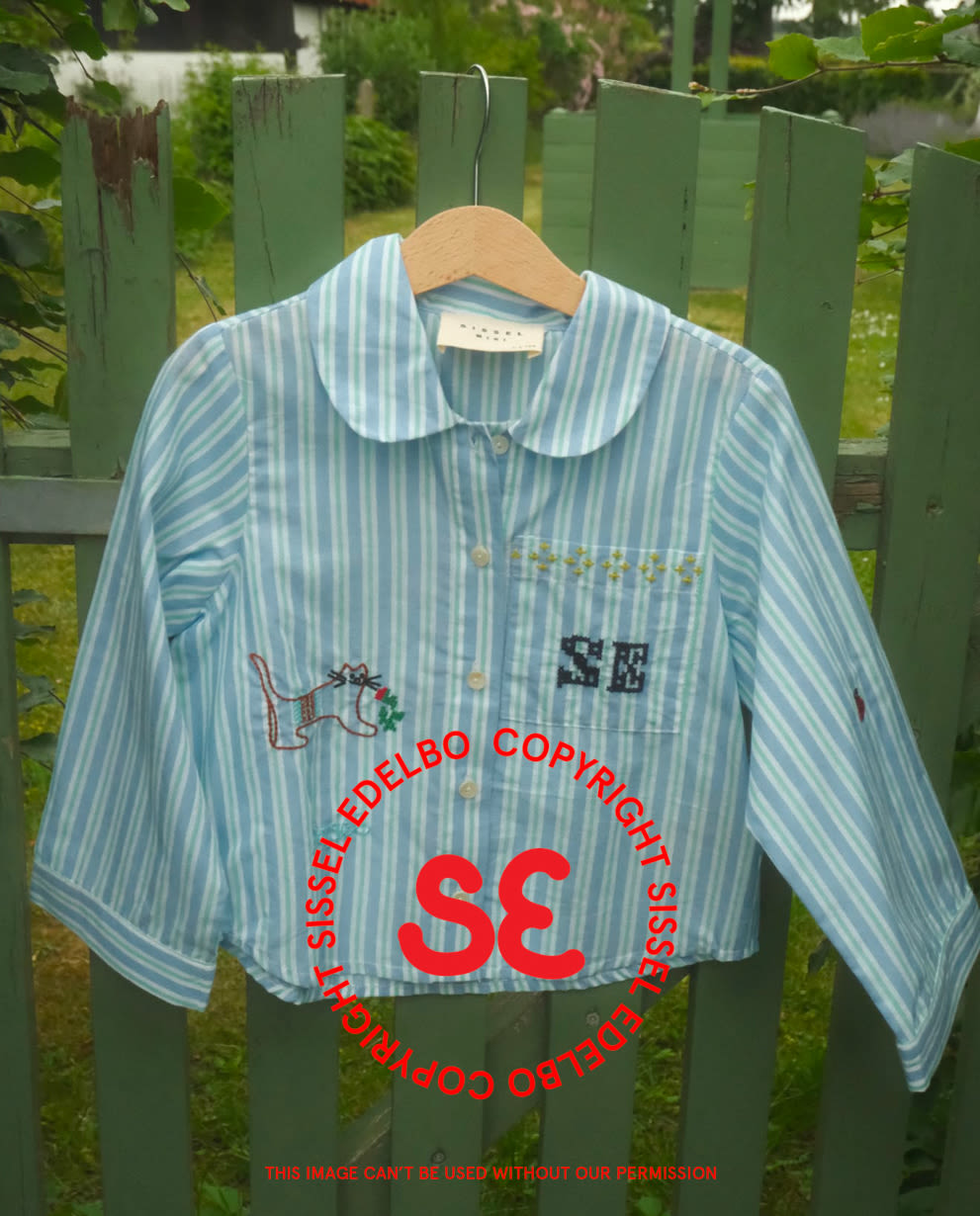 Gabriel MINI Shirt - Green Stripes