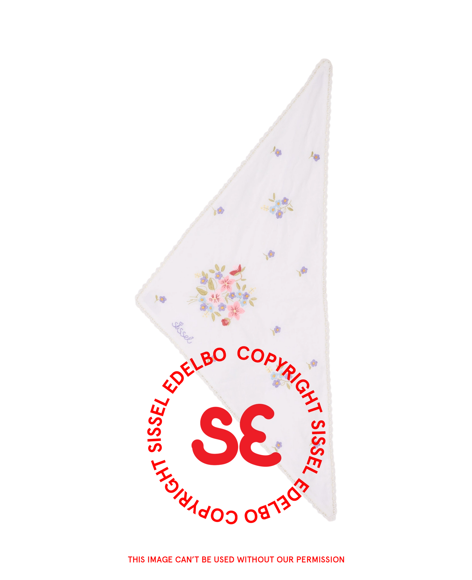 Gita Headscarf - White Floral