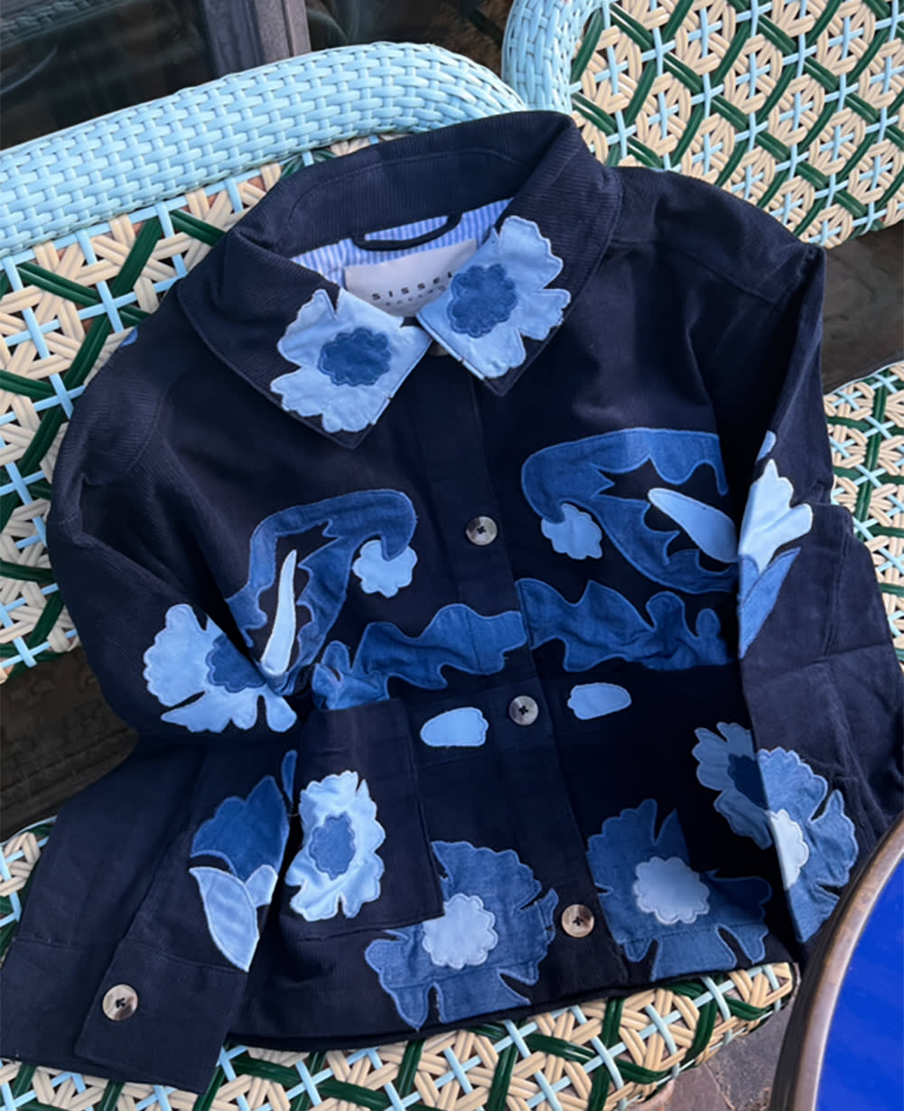 Mya Jacket - Navy Sea