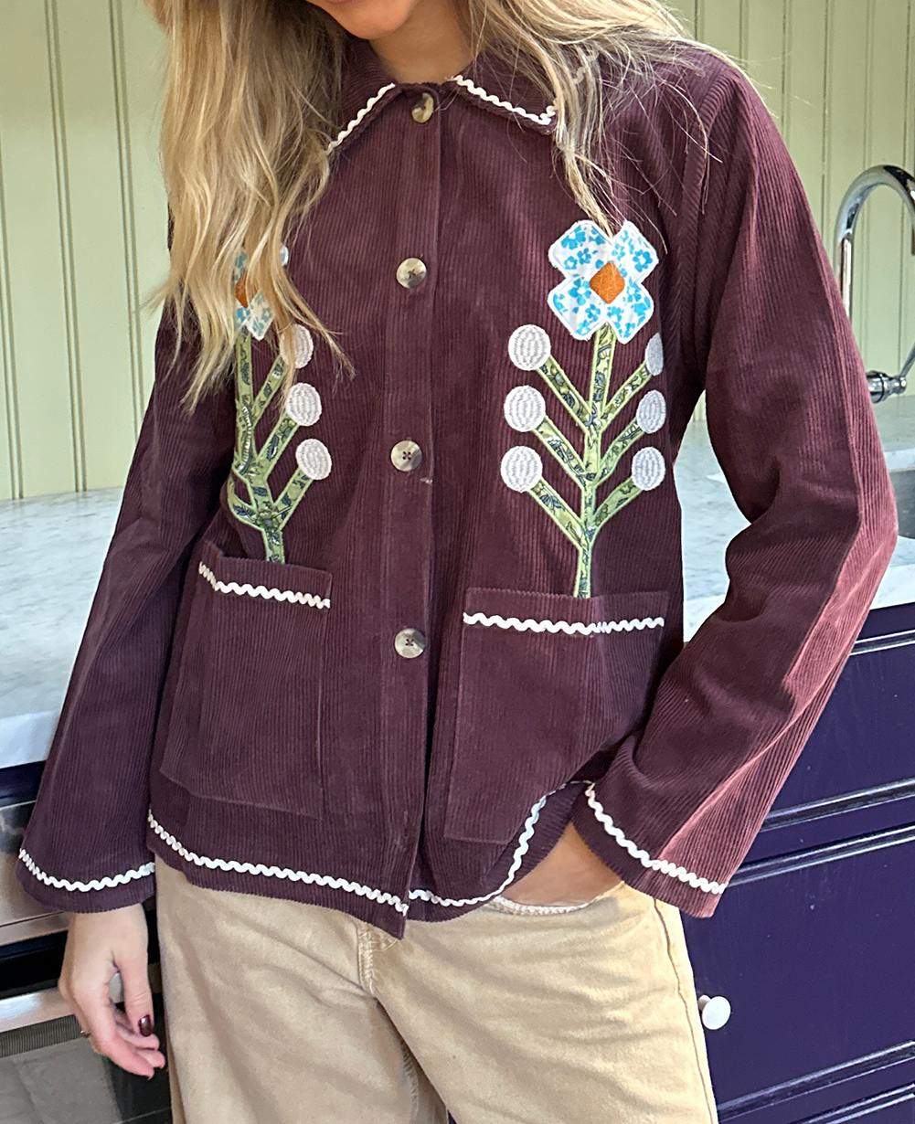 Twiggy Jacket - Eggplant