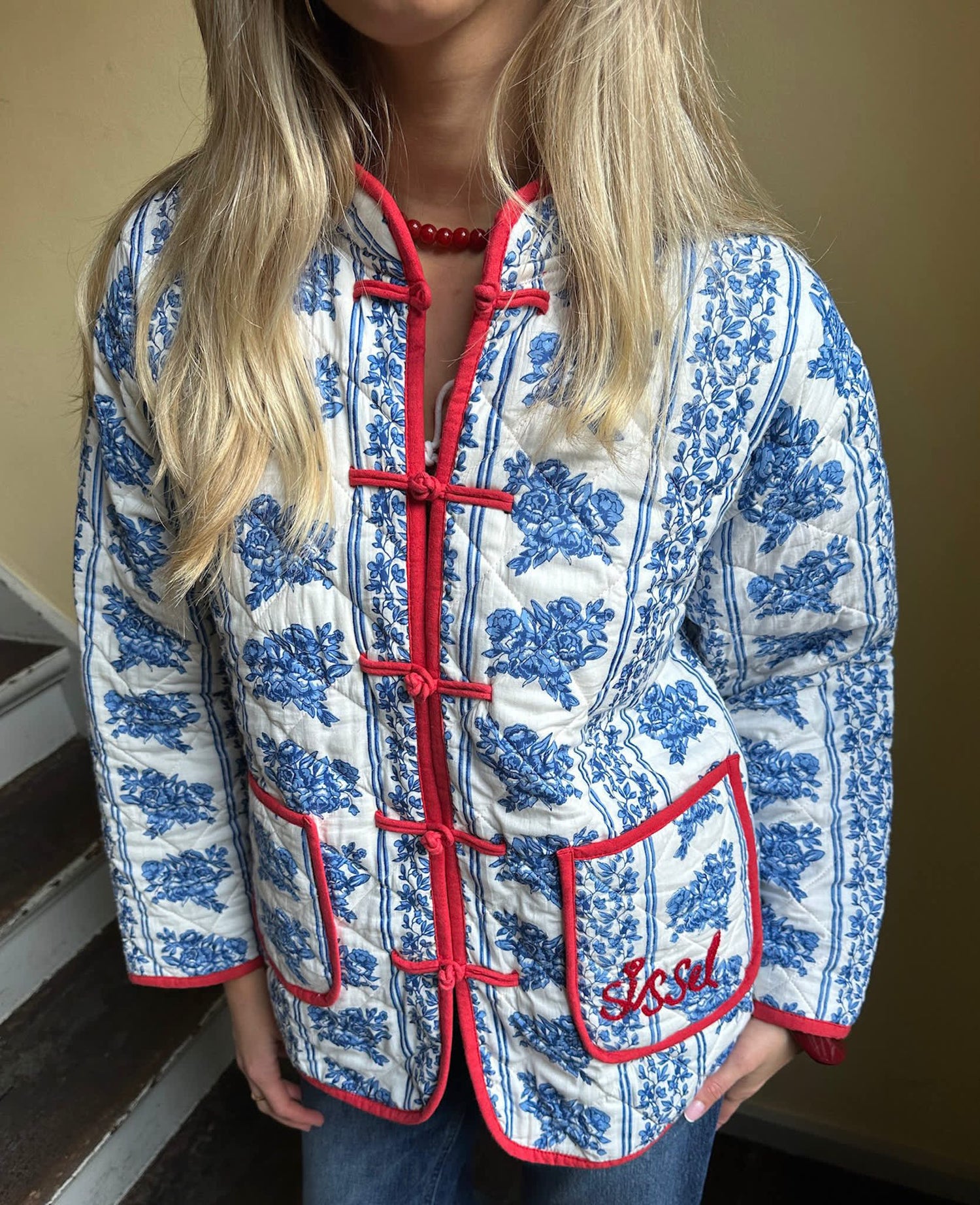 Jamille Jacket - Blue Flower