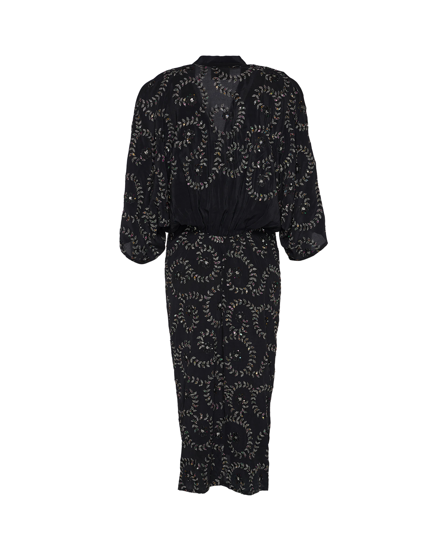 Juno SILK Dress Sparkling Black - Sparkling Black