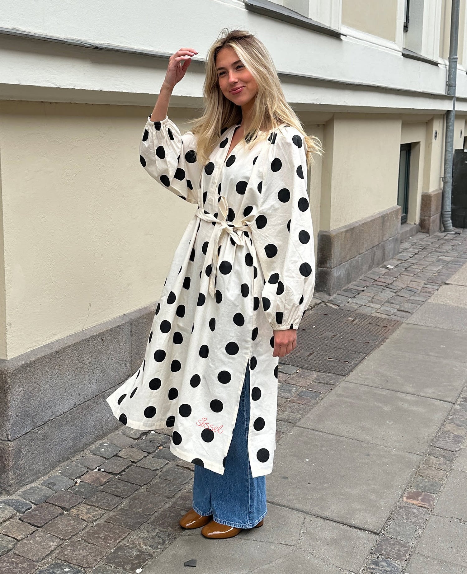 Lara Dress - Black Dot