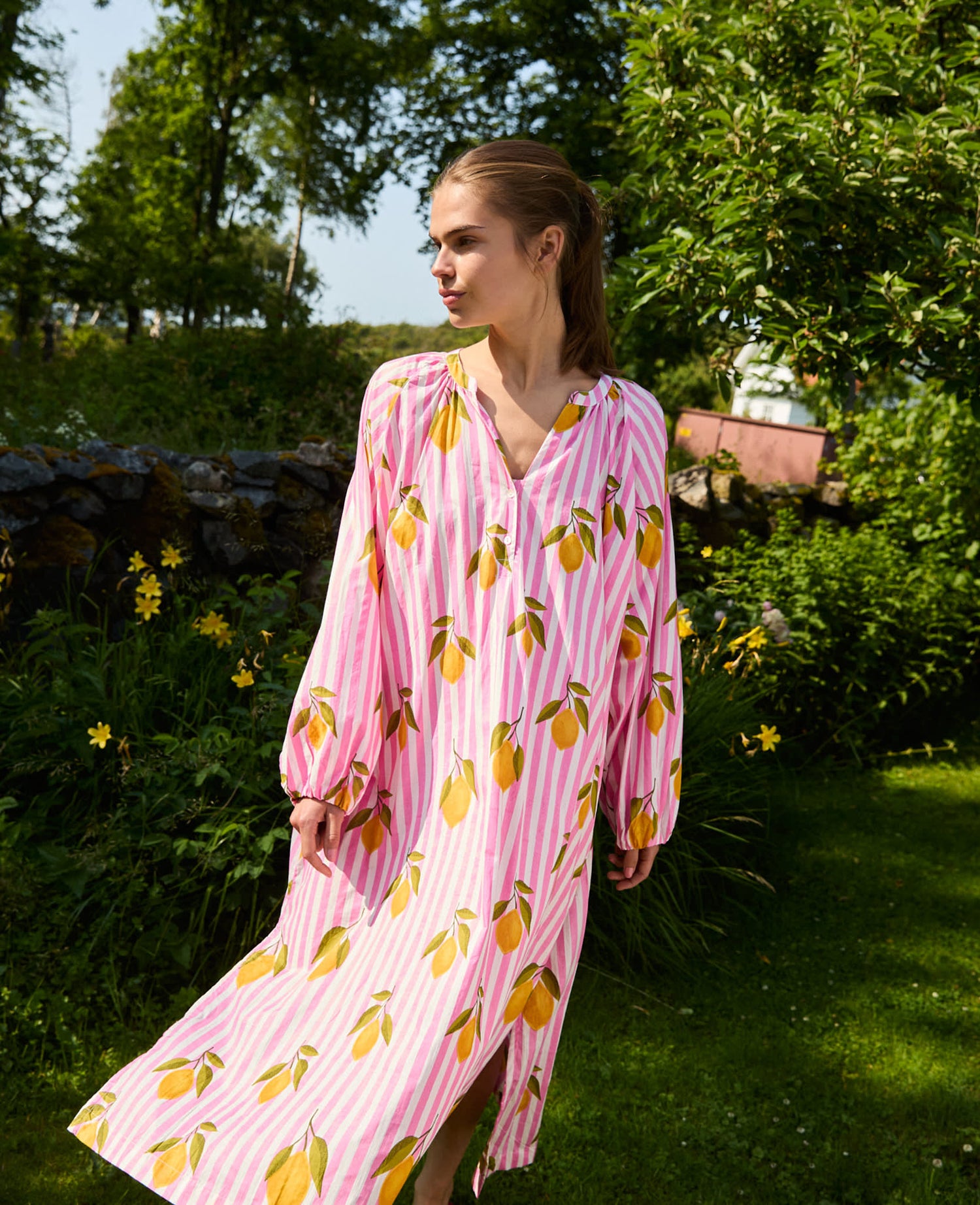 Lara Dress - Pink Lemons