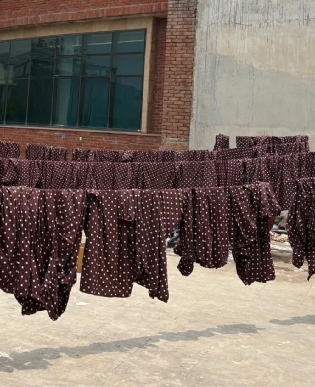 Lara Dress - Brown Dot