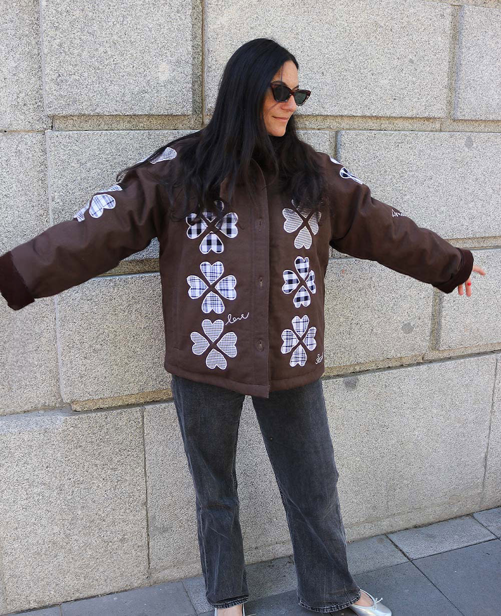 Lillibeth Jacket - Checked Brown
