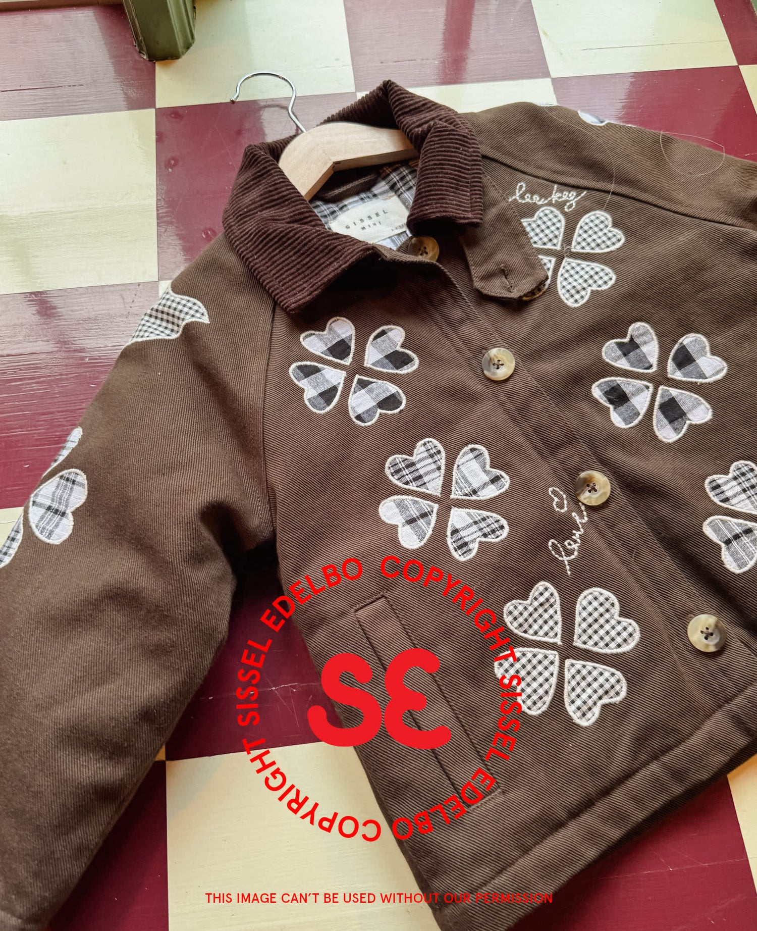 Lillibeth MINI Jacket - Checked Brown