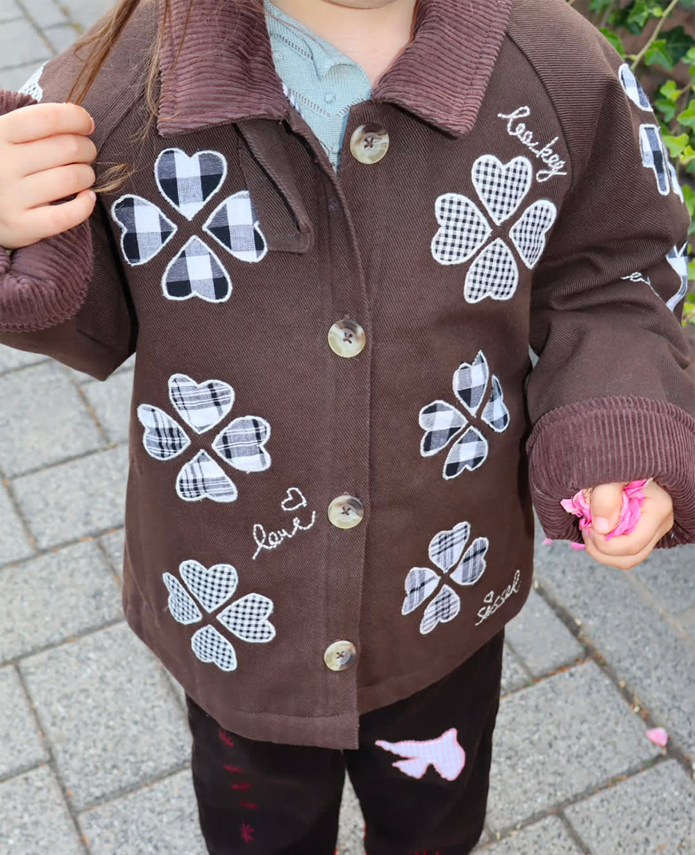 Lillibeth MINI Jacket - Checked Brown