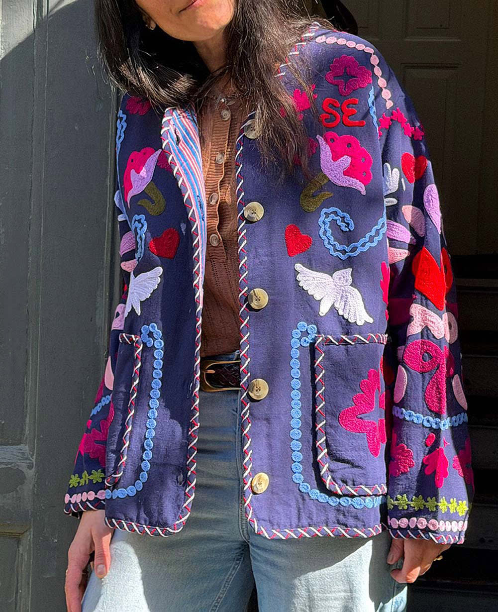 Maggie Jacket - Navy Festival
