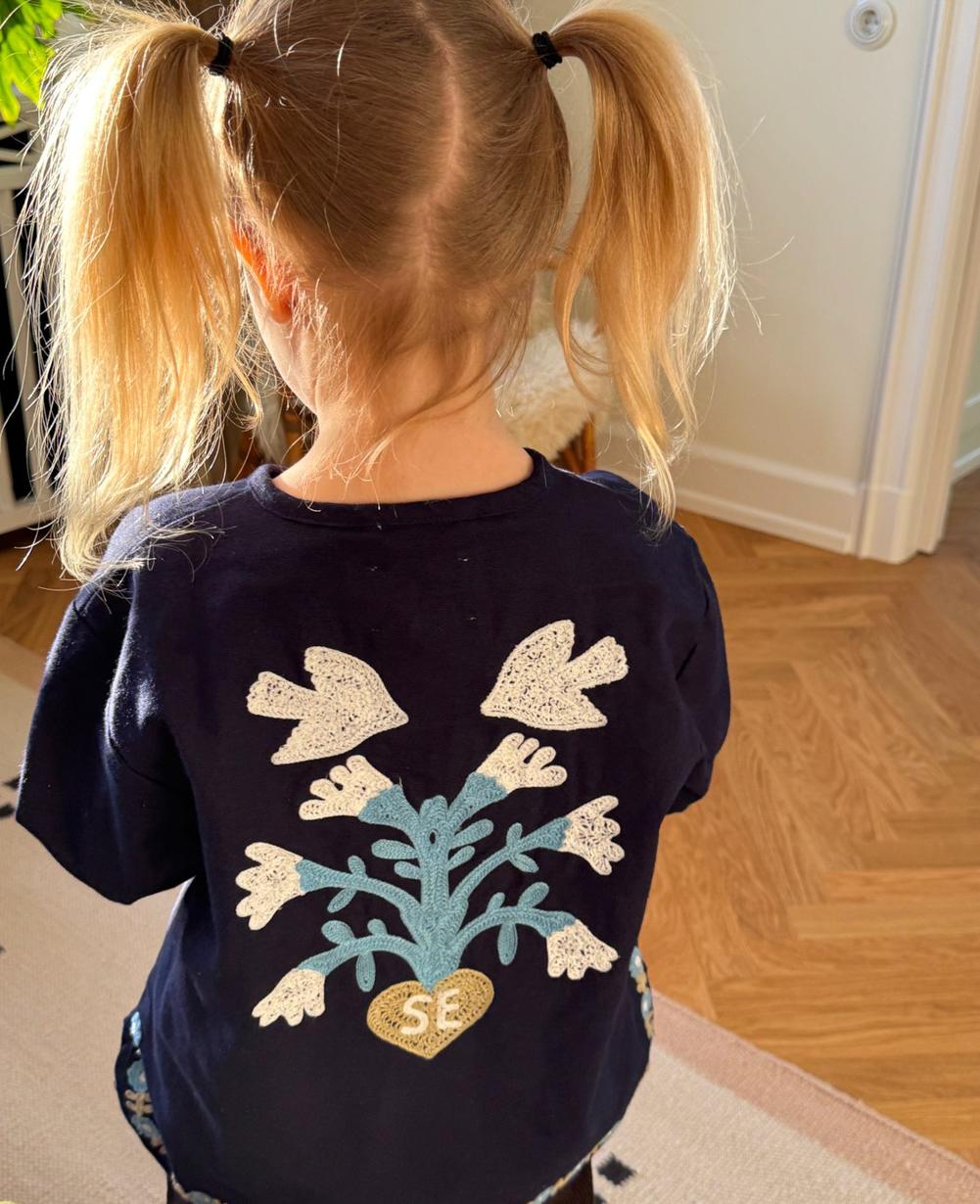 Maggie MINI Jacket - Navy Horses