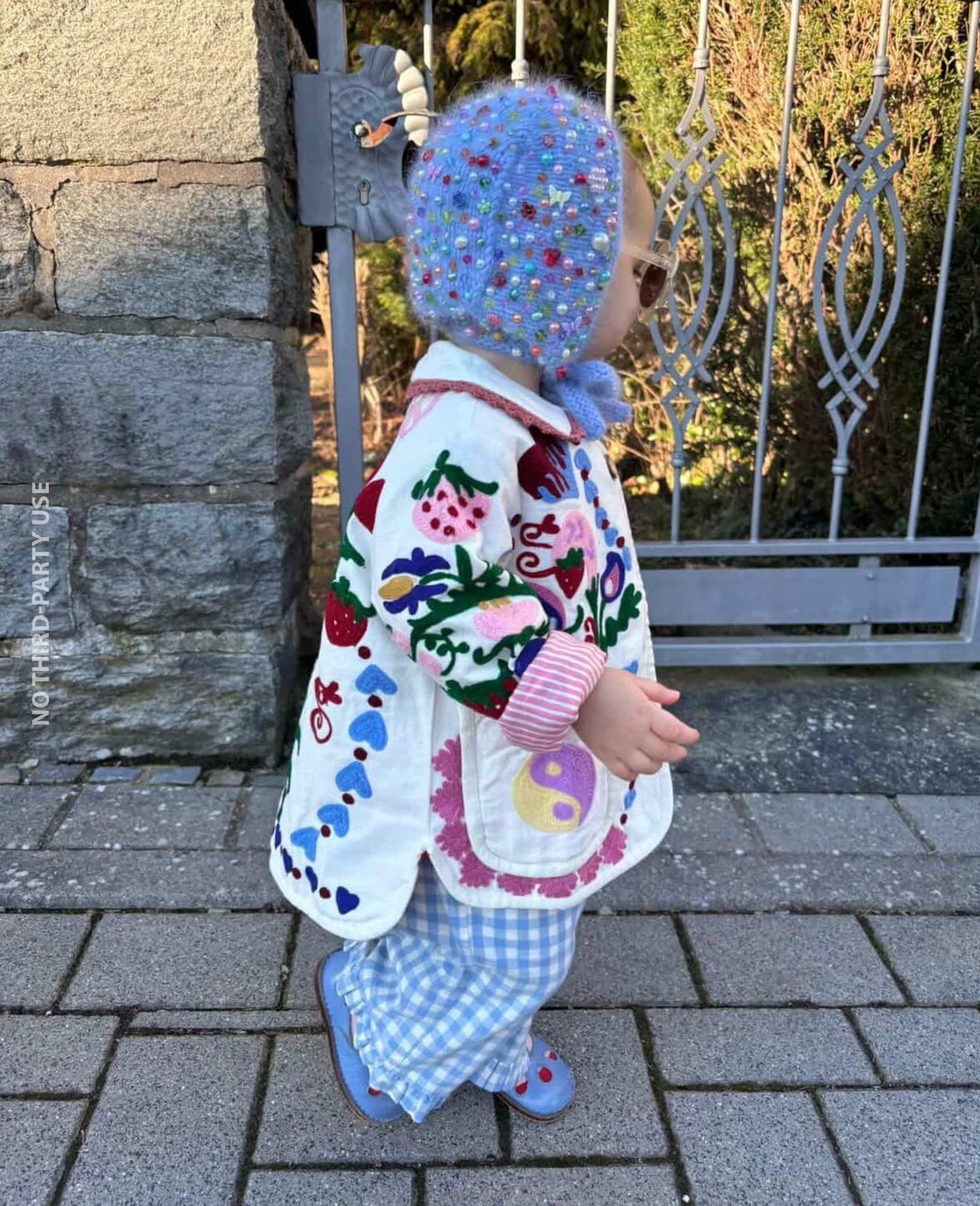 Maggie MINI Jacket - White Rose