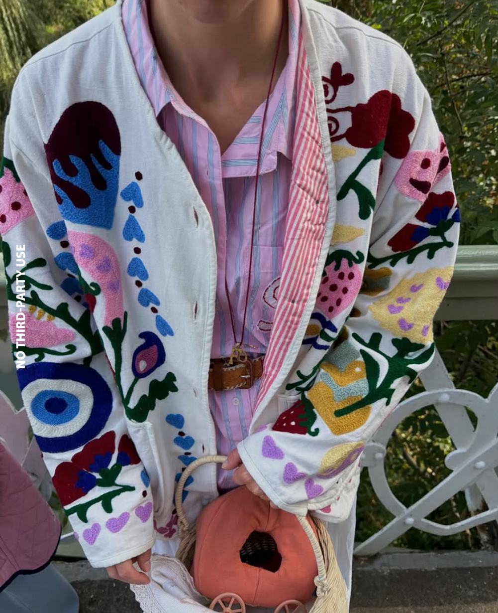 Maggie Jacket - White Rose