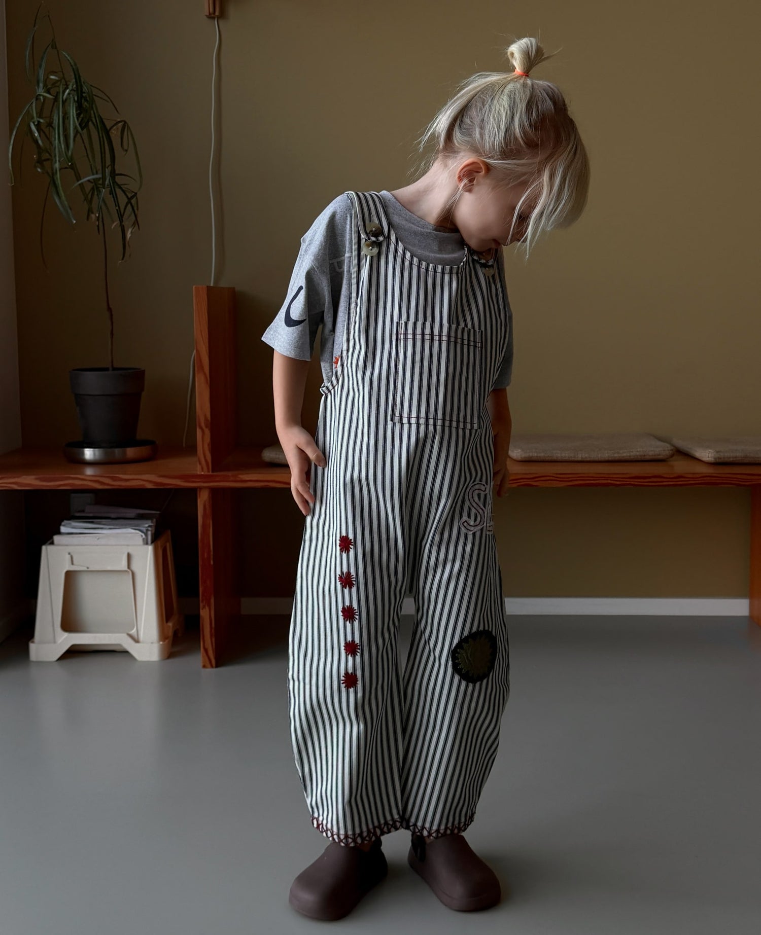 Moxie MINI Overalls - Milk Lad