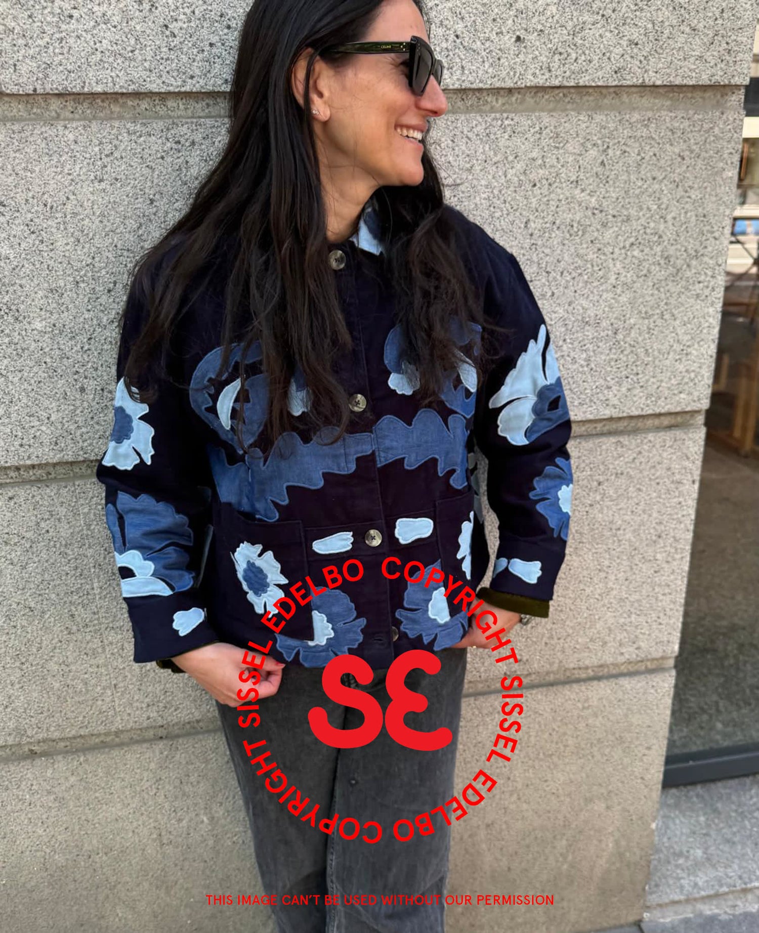 Mya Jacket - Navy Sea