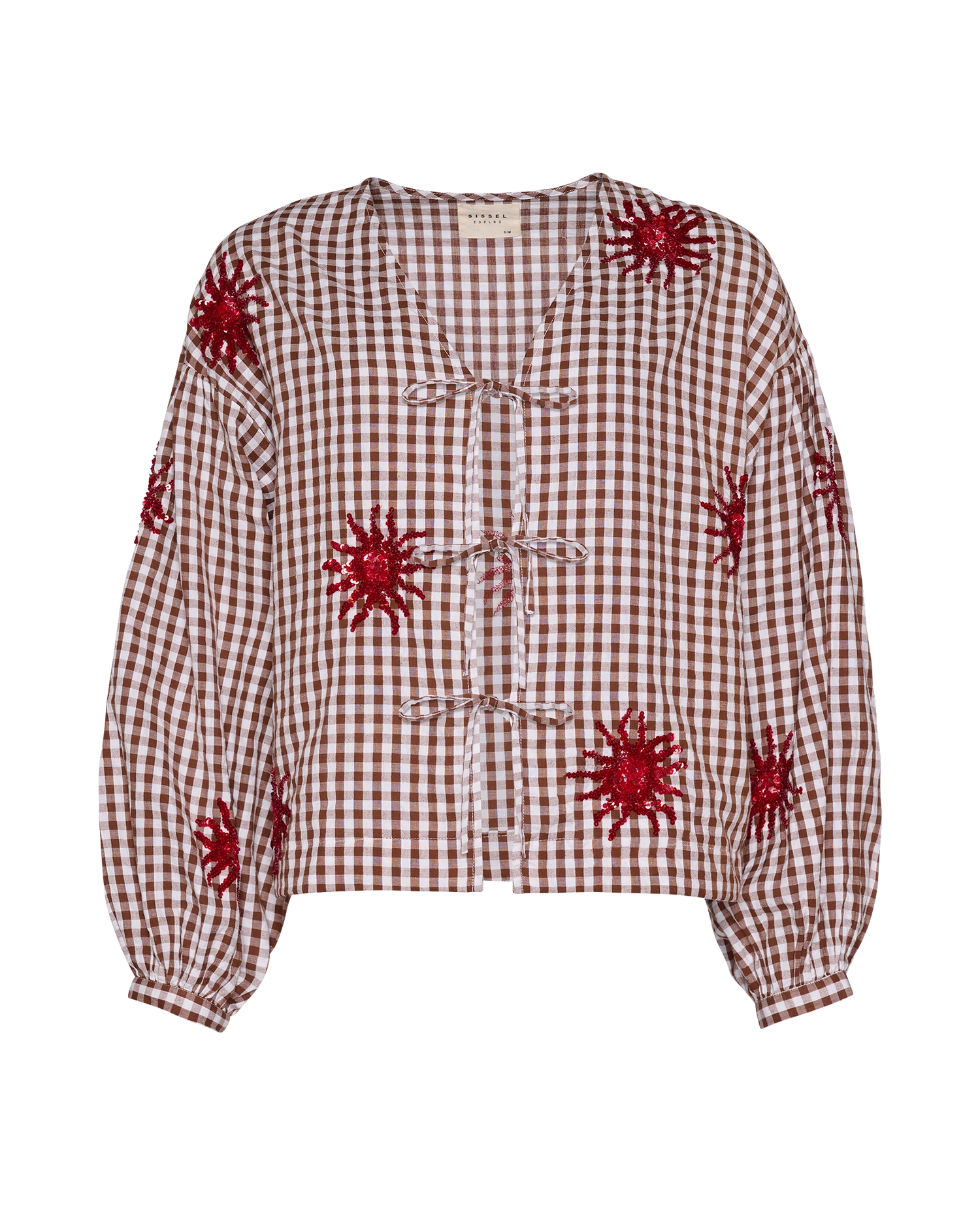 Nanette Top - Brown Checks
