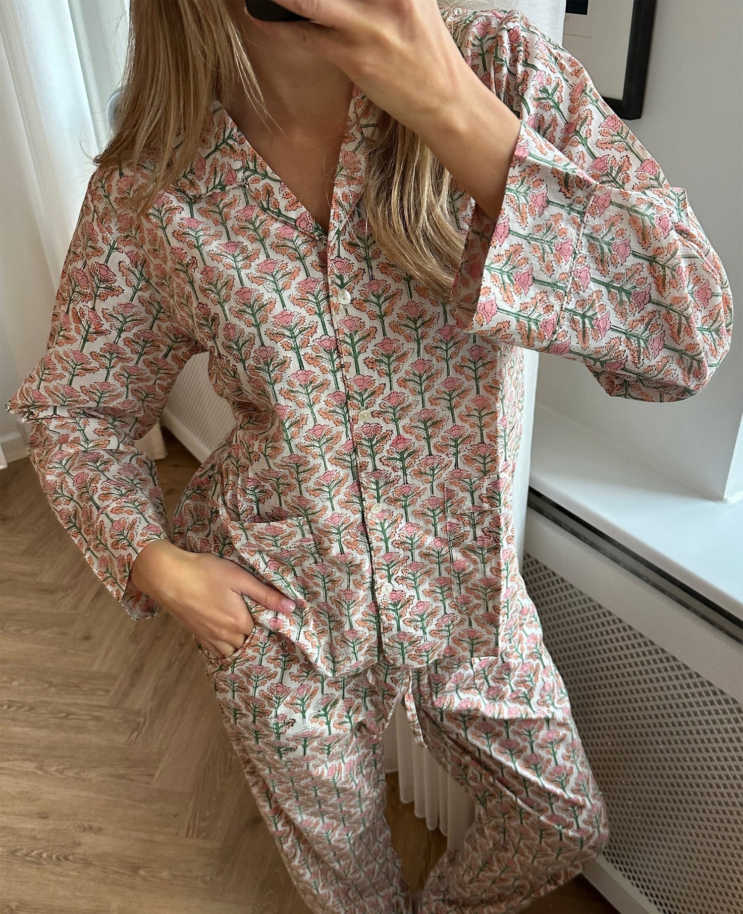 Nuit Pyjamas Set - Blush Flower