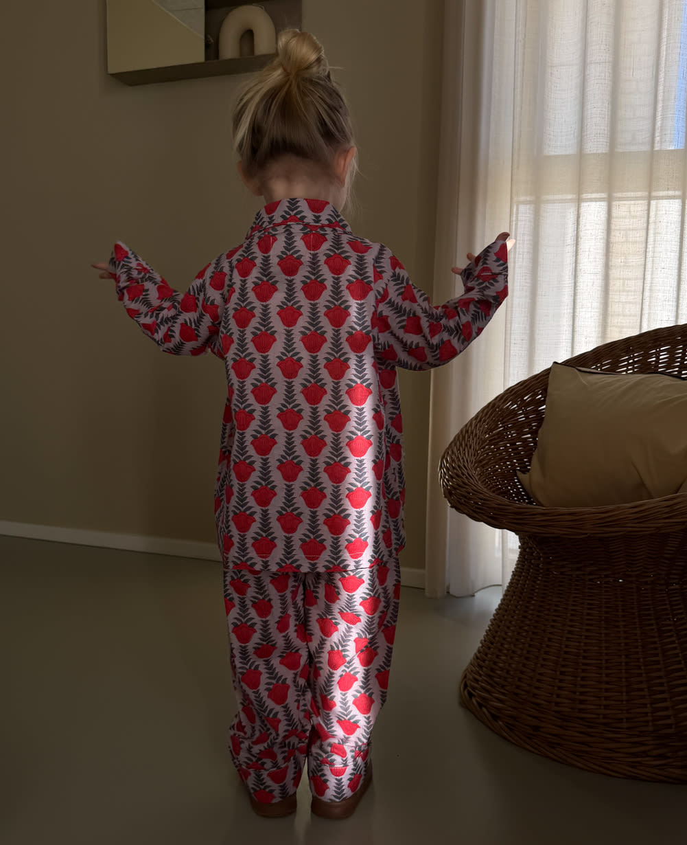 Nuit MINI Pyjamas Set - Red Lavender
