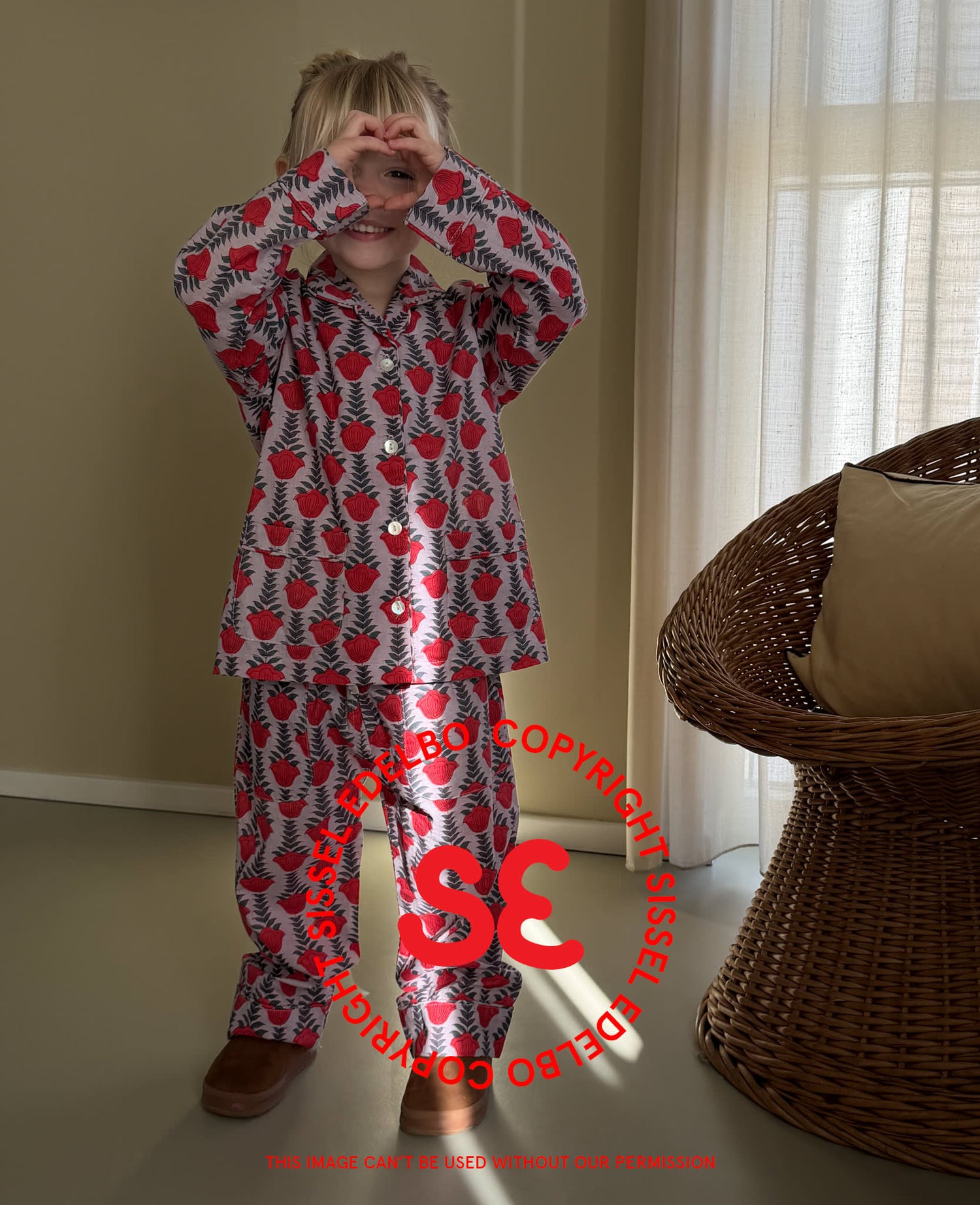 Nuit MINI Pyjamas Set - Red Lavender