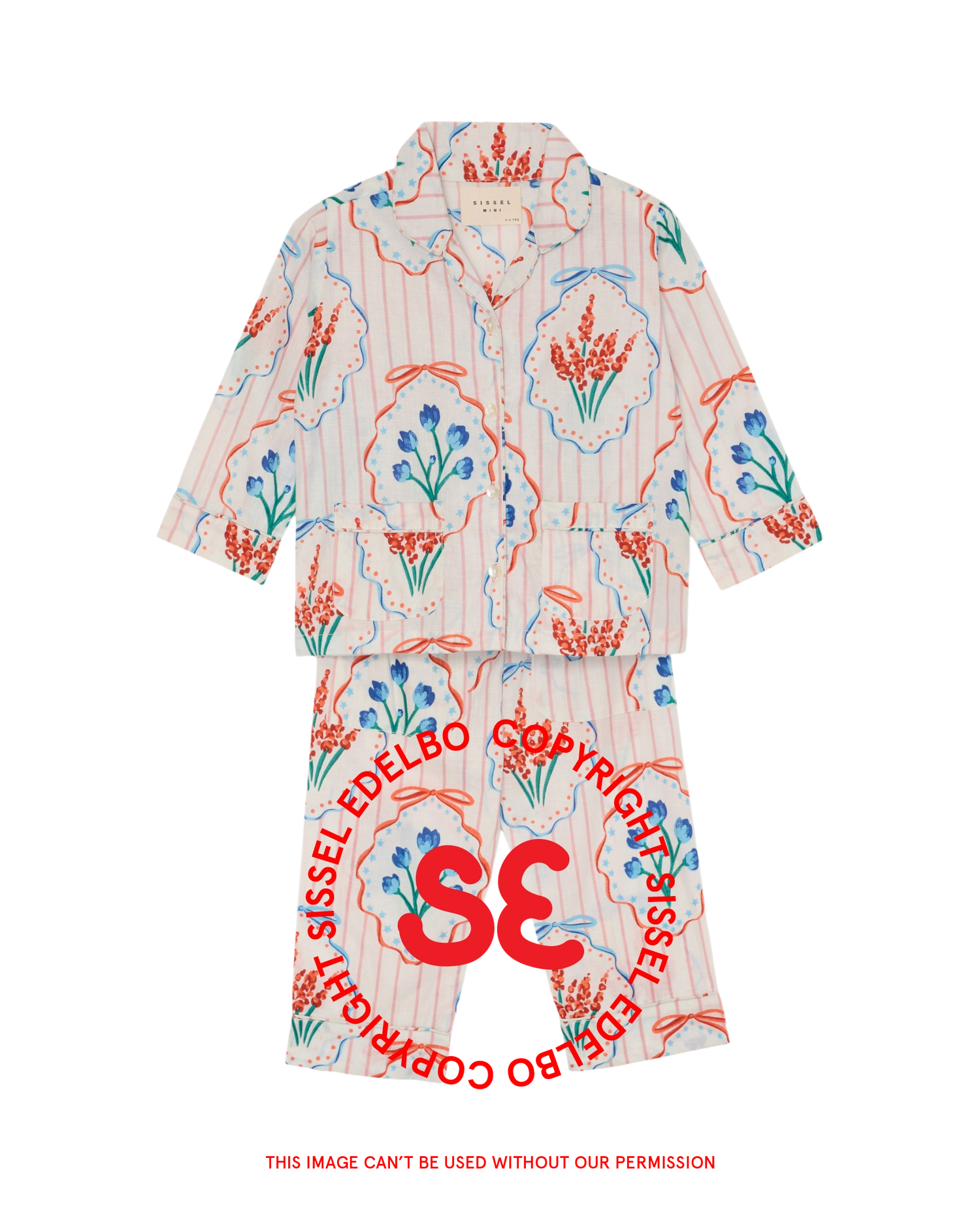 Nuit MINI Pyjamas Set - Bows & Flowers