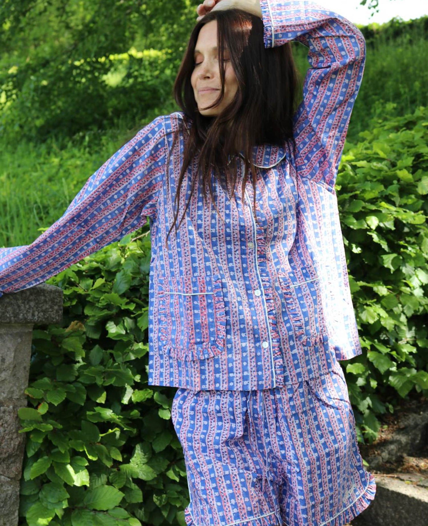 Nuvena Pyjamas Set - Blue Stripes