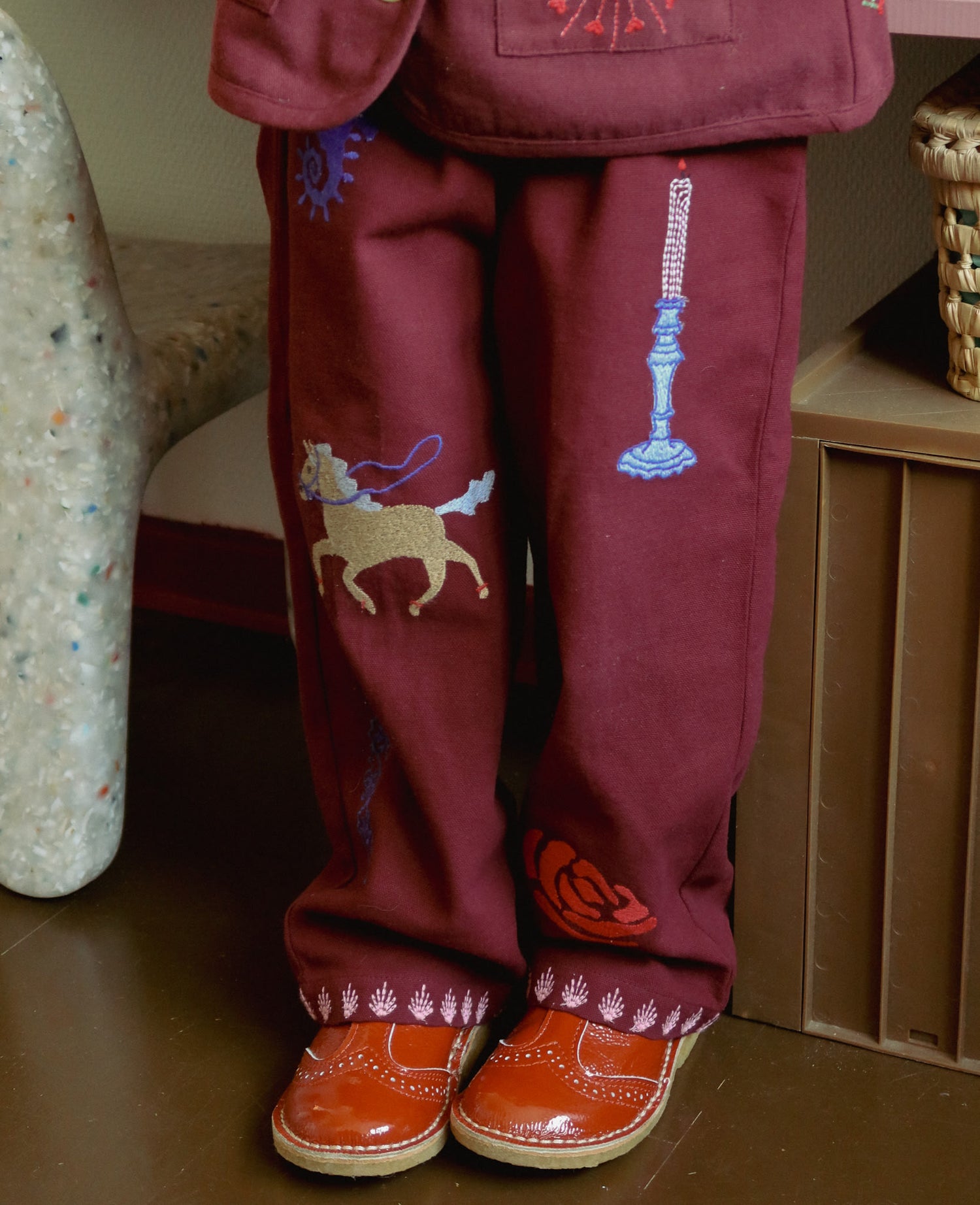 Oda MINI Pants - Burgundy