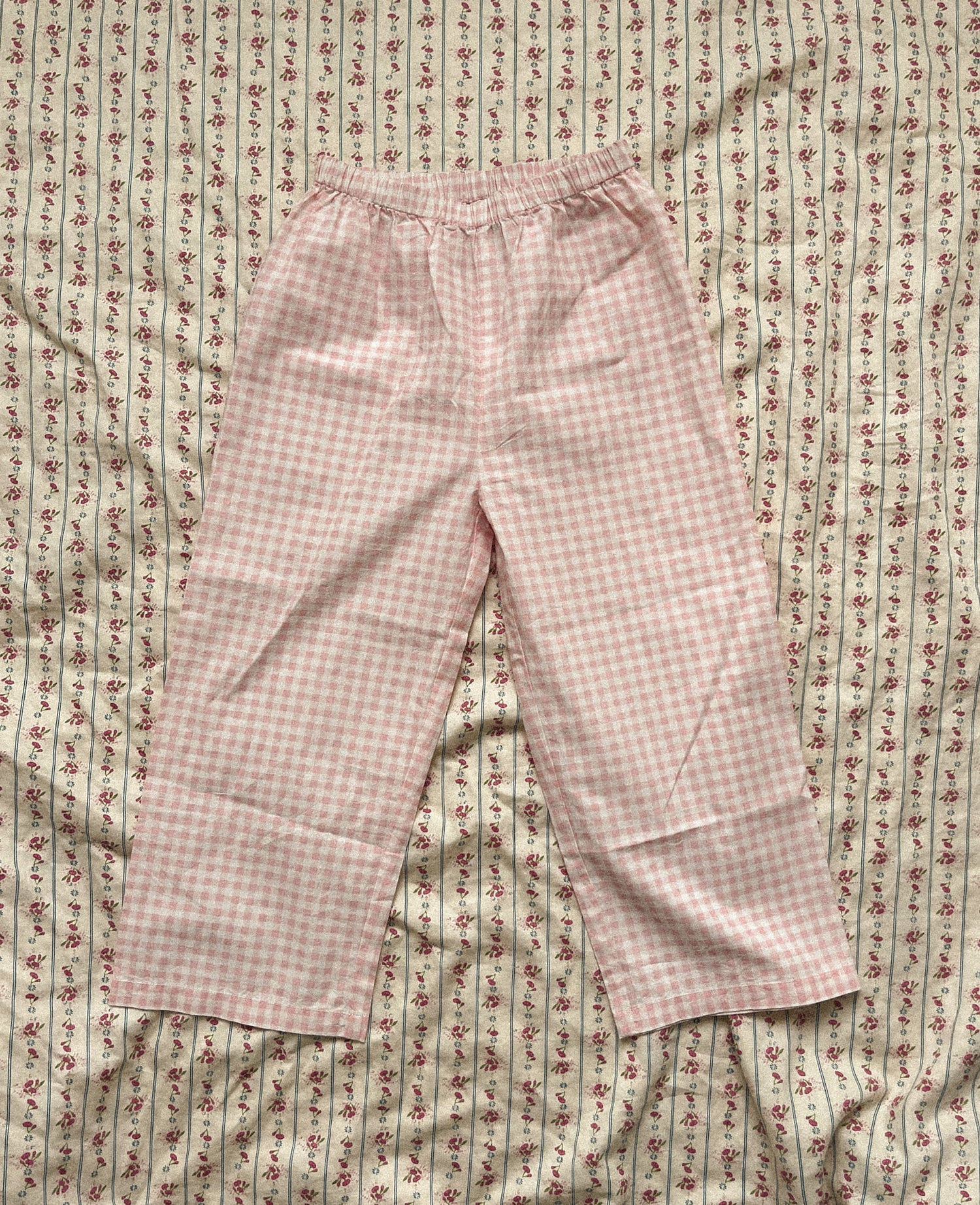 Oda MINI Pants - Pink Checks