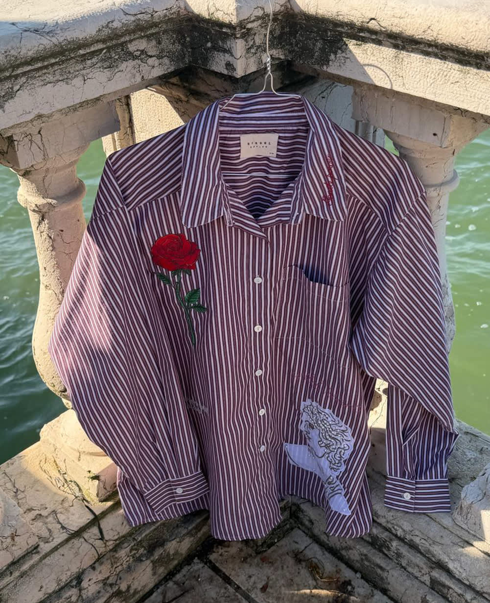 Pil Shirt - Purple Stripes