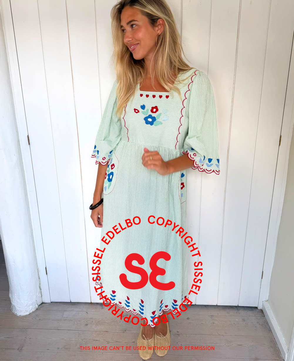 Pixie Dress - Mint Stripes
