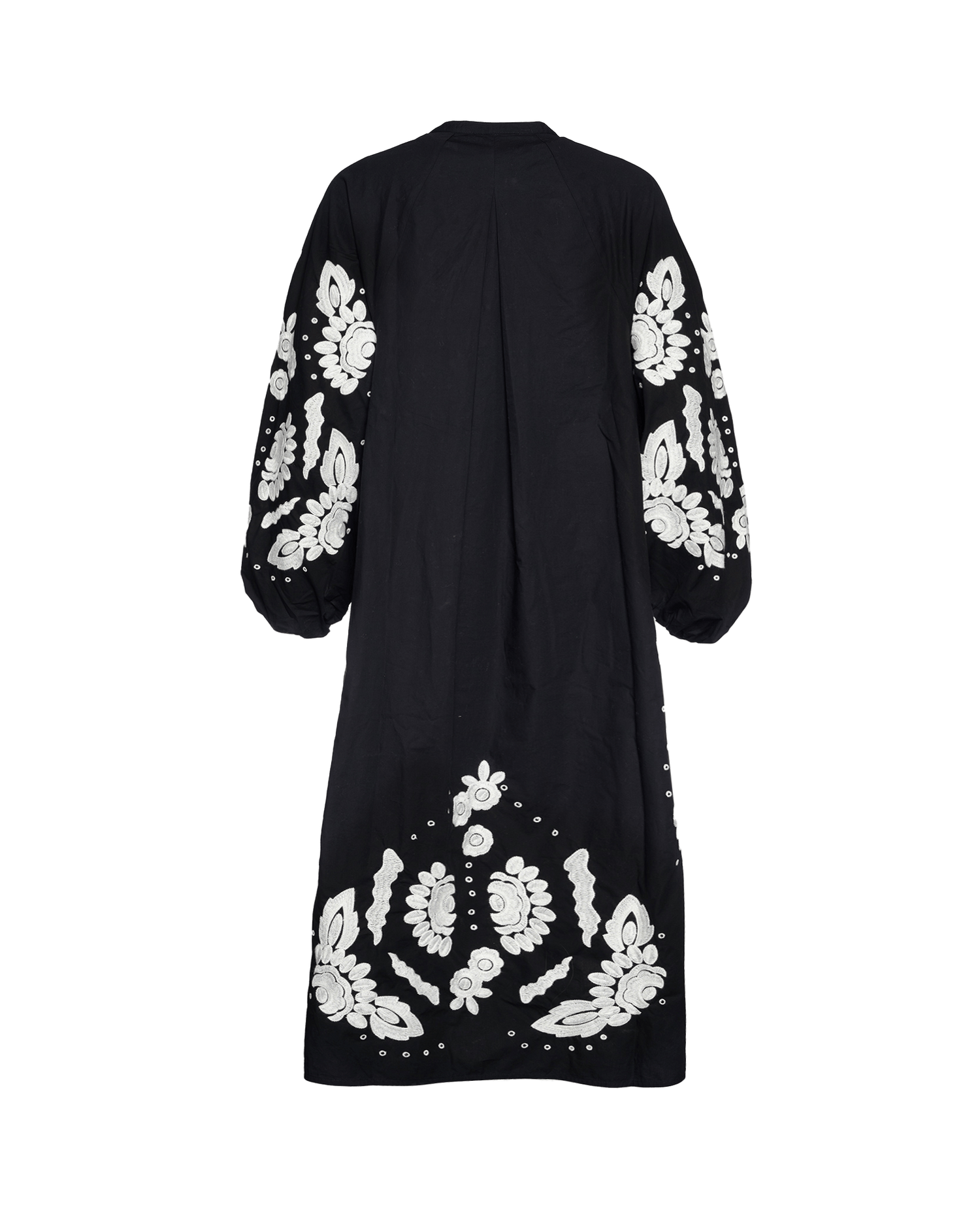 Rikke Dress - Black W. White Swan